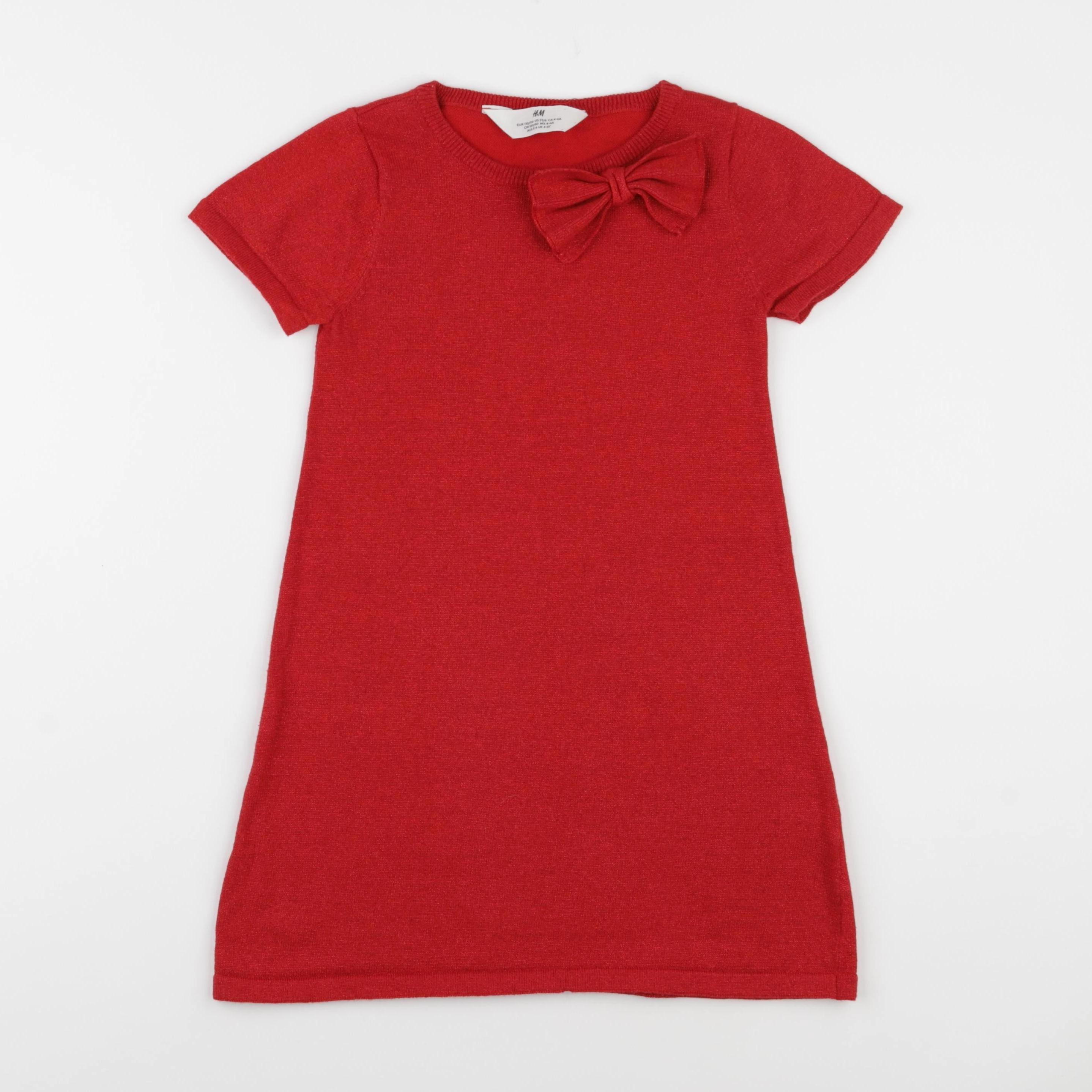 H&M - robe rouge - 4/6 ans