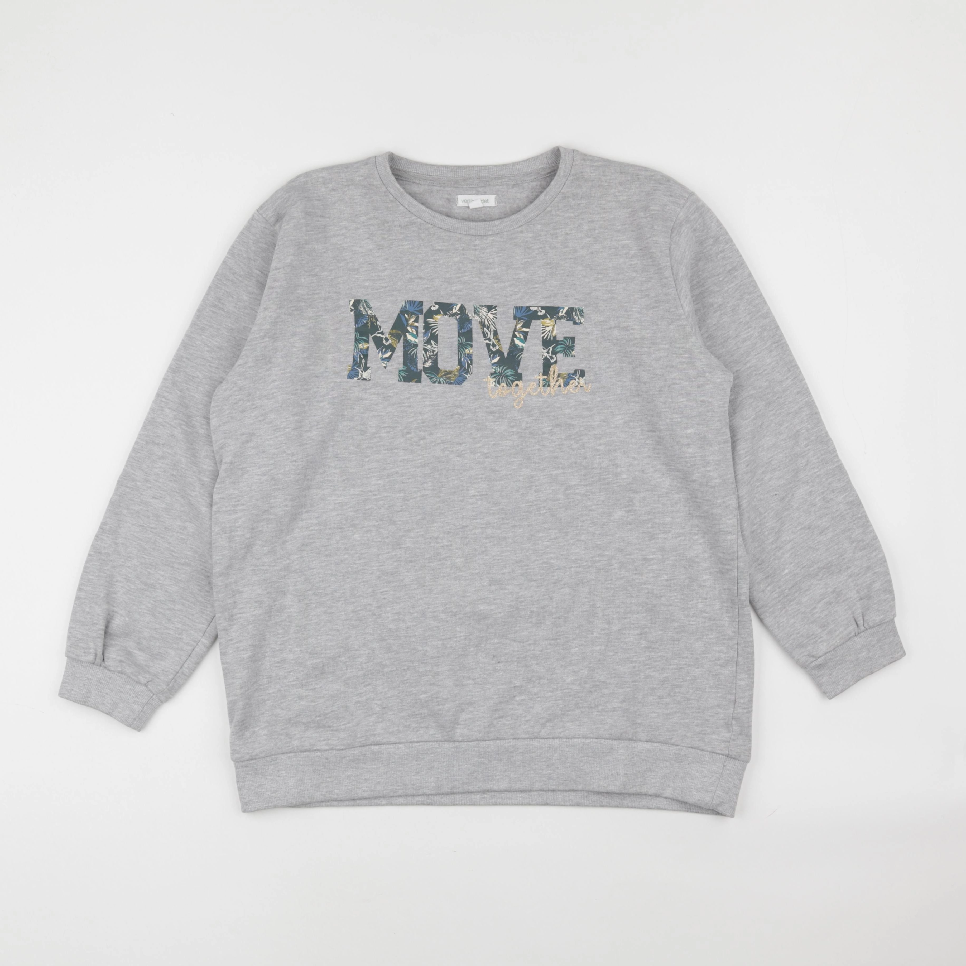 Vertbaudet - sweat gris - 14 ans