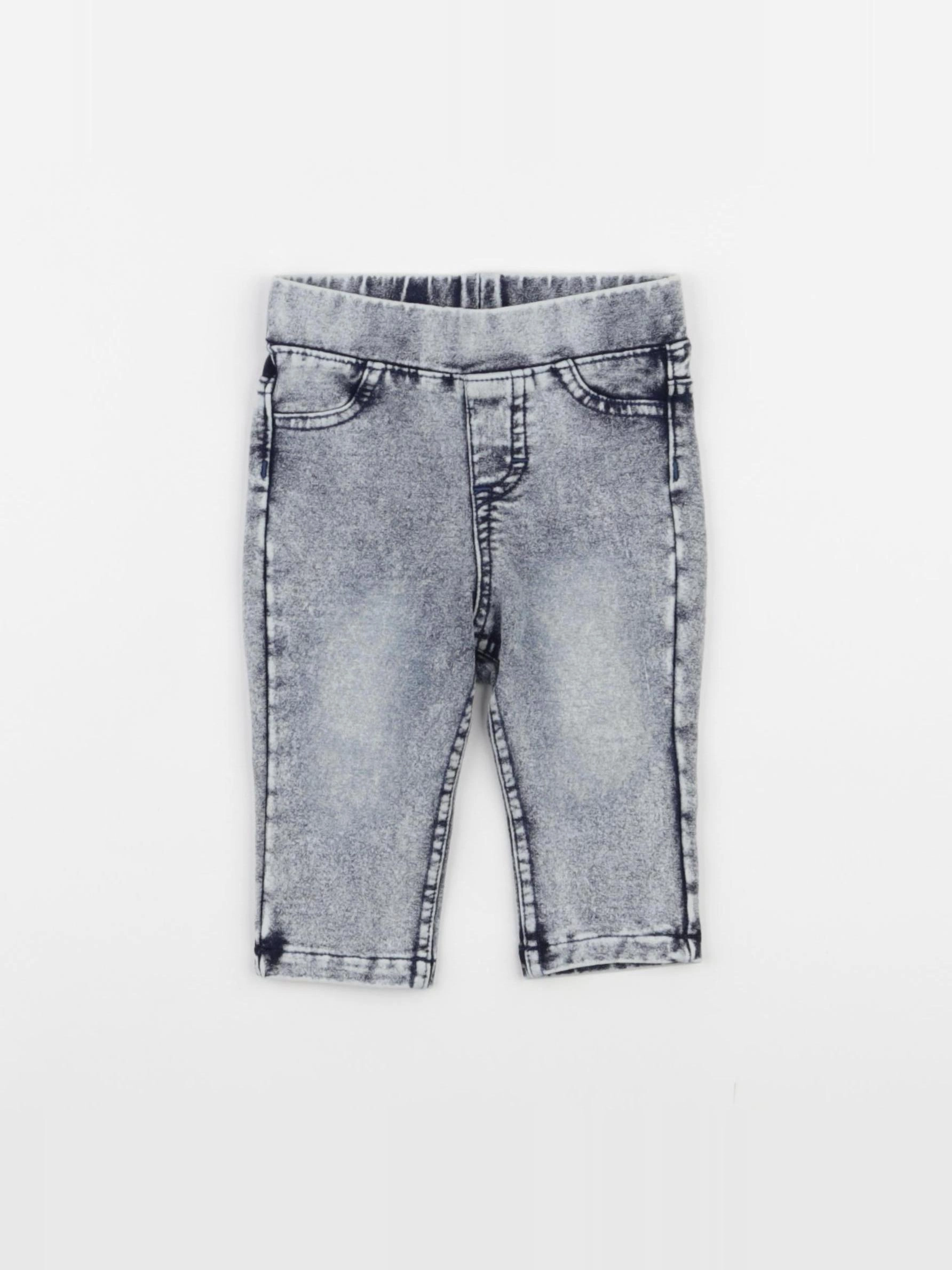 H&M - jegging gris - 2/4 mois