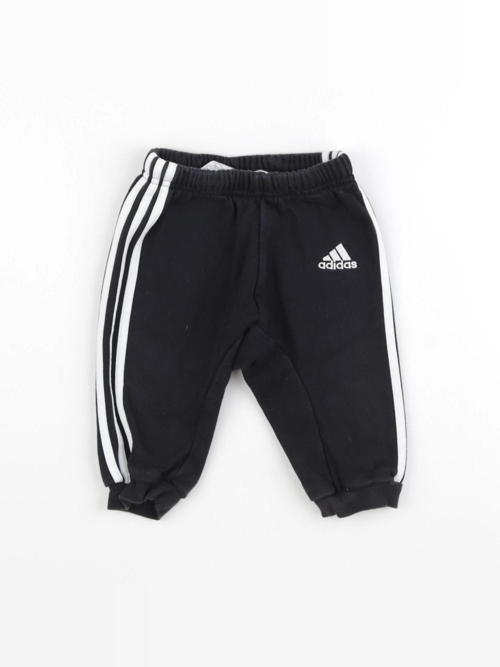 Adidas - jogging noir - 6/9 mois