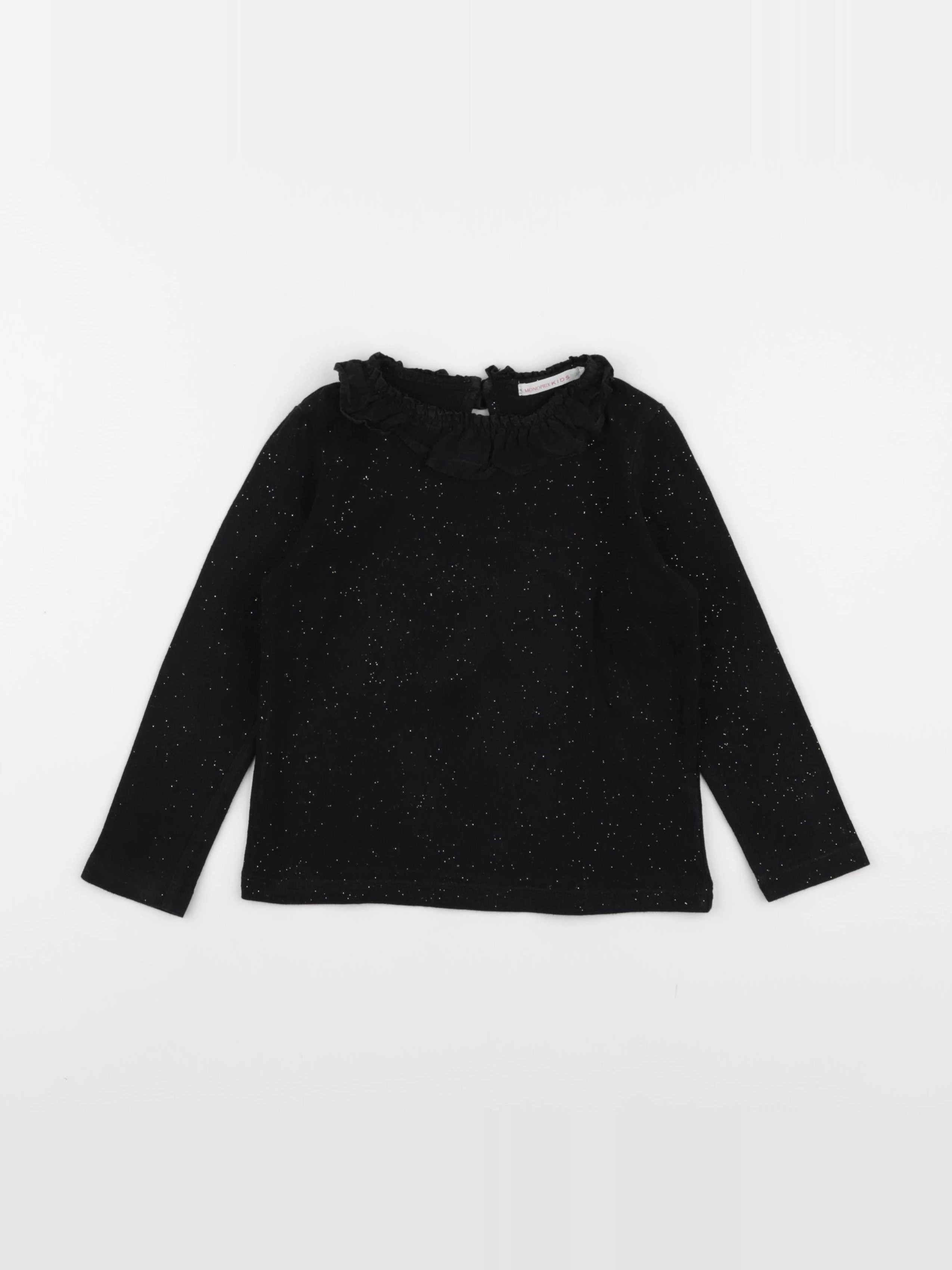 Monoprix - tee-shirt noir, or - 4 ans
