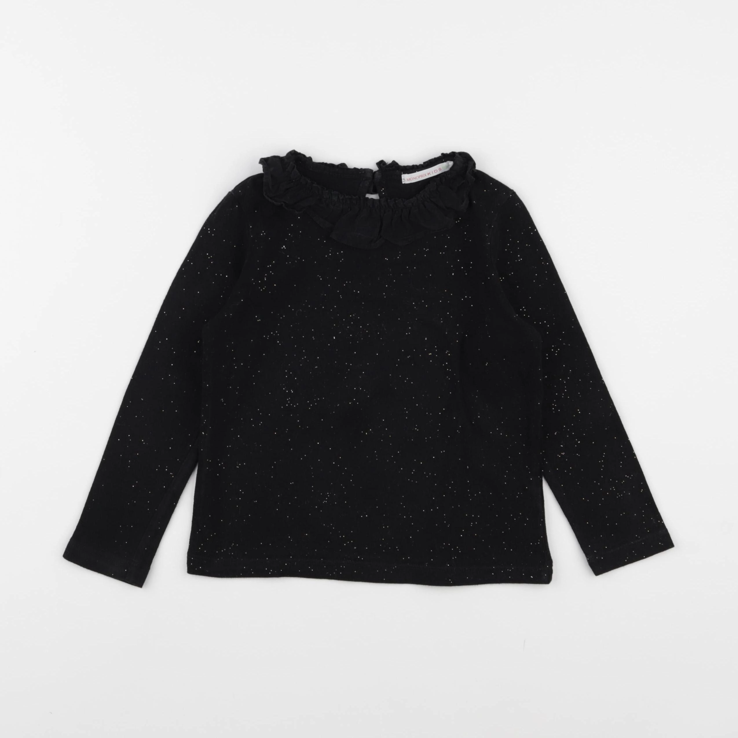 Monoprix - tee-shirt noir, or - 4 ans