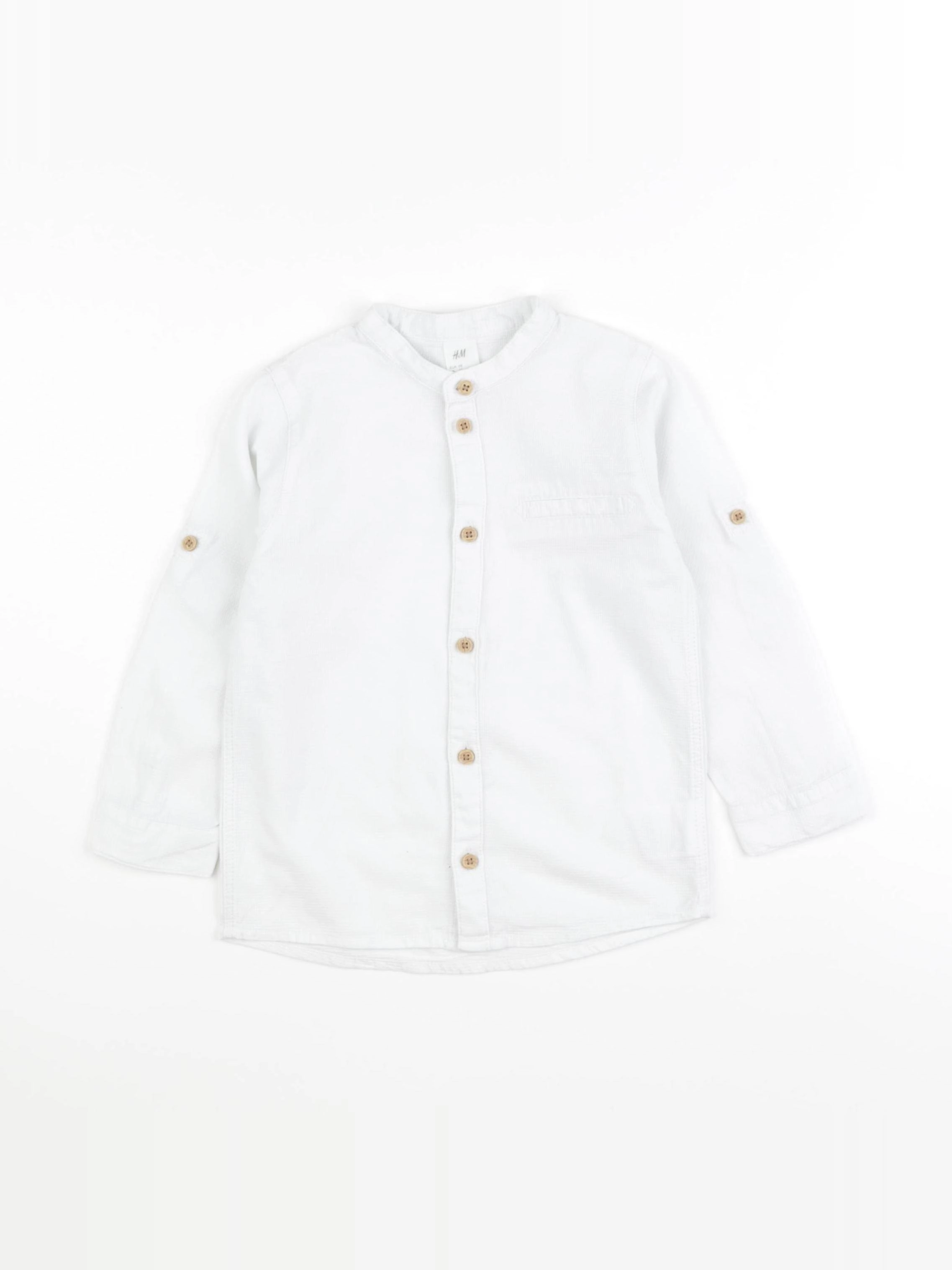 H&M - chemise blanc - 2/3 ans