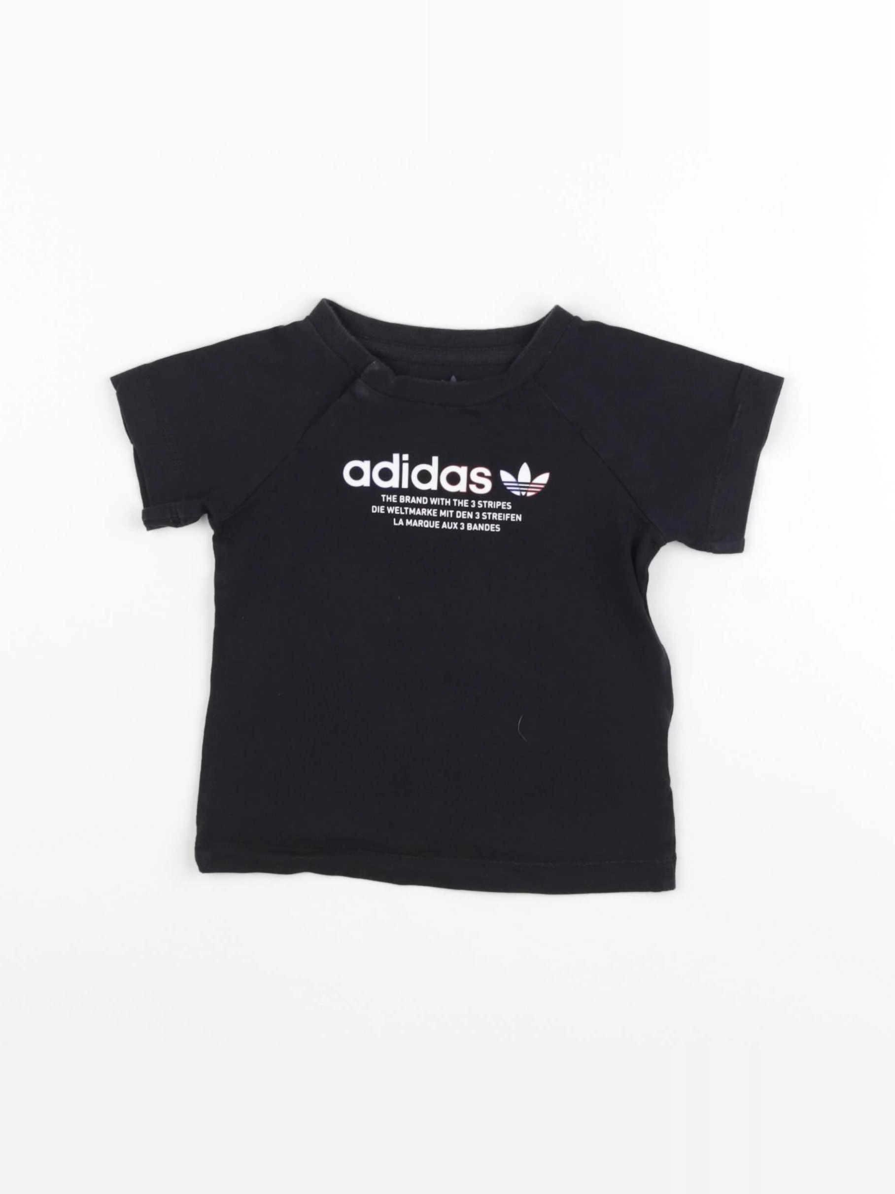 Adidas - tee-shirt noir - 6/9 mois