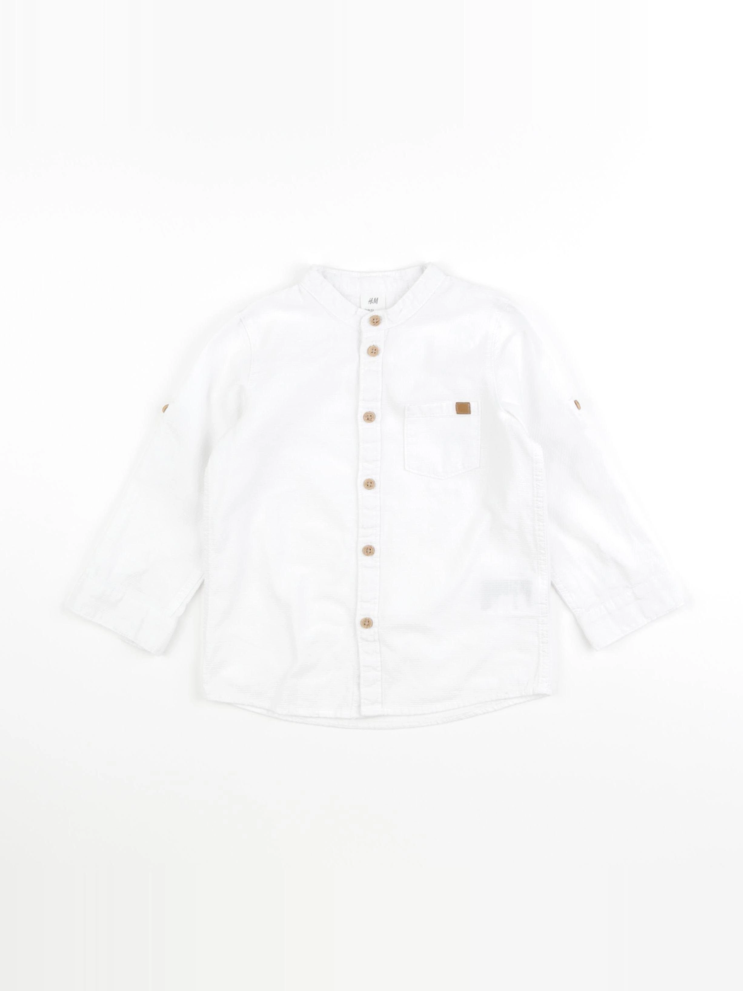 H&M - chemise blanc - 18/24 mois