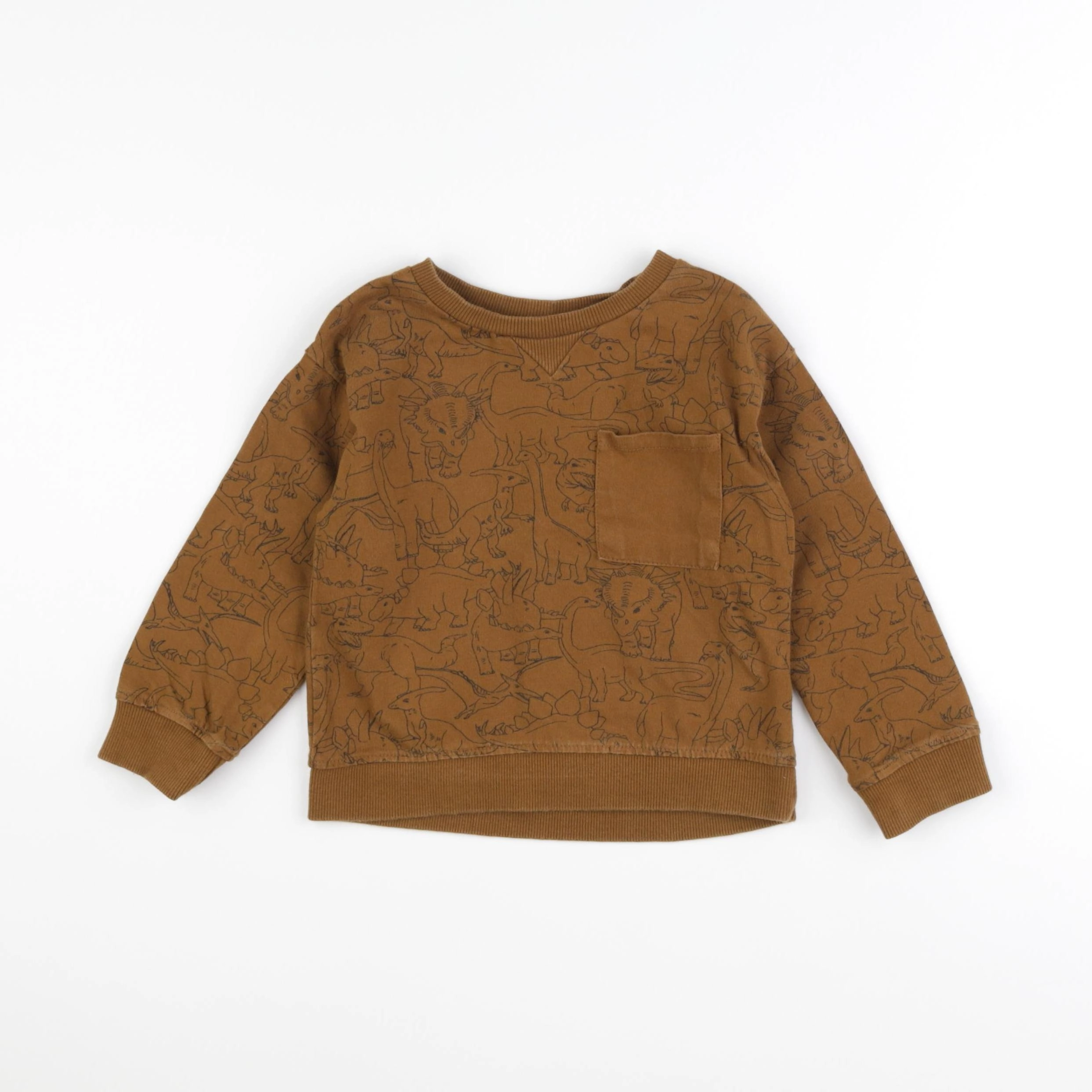 Vertbaudet - sweat marron - 4 ans