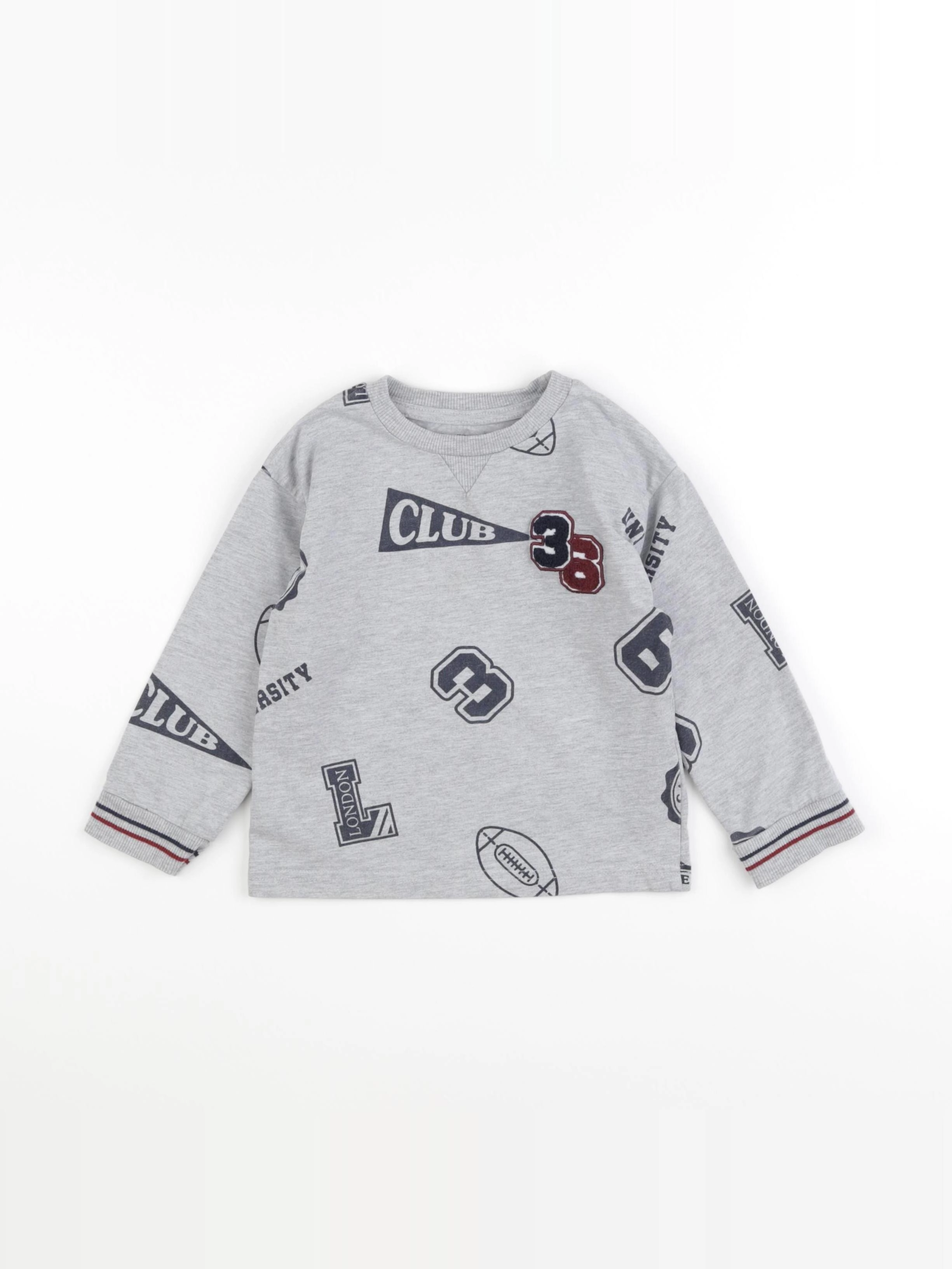 Vertbaudet - sweat gris - 4 ans