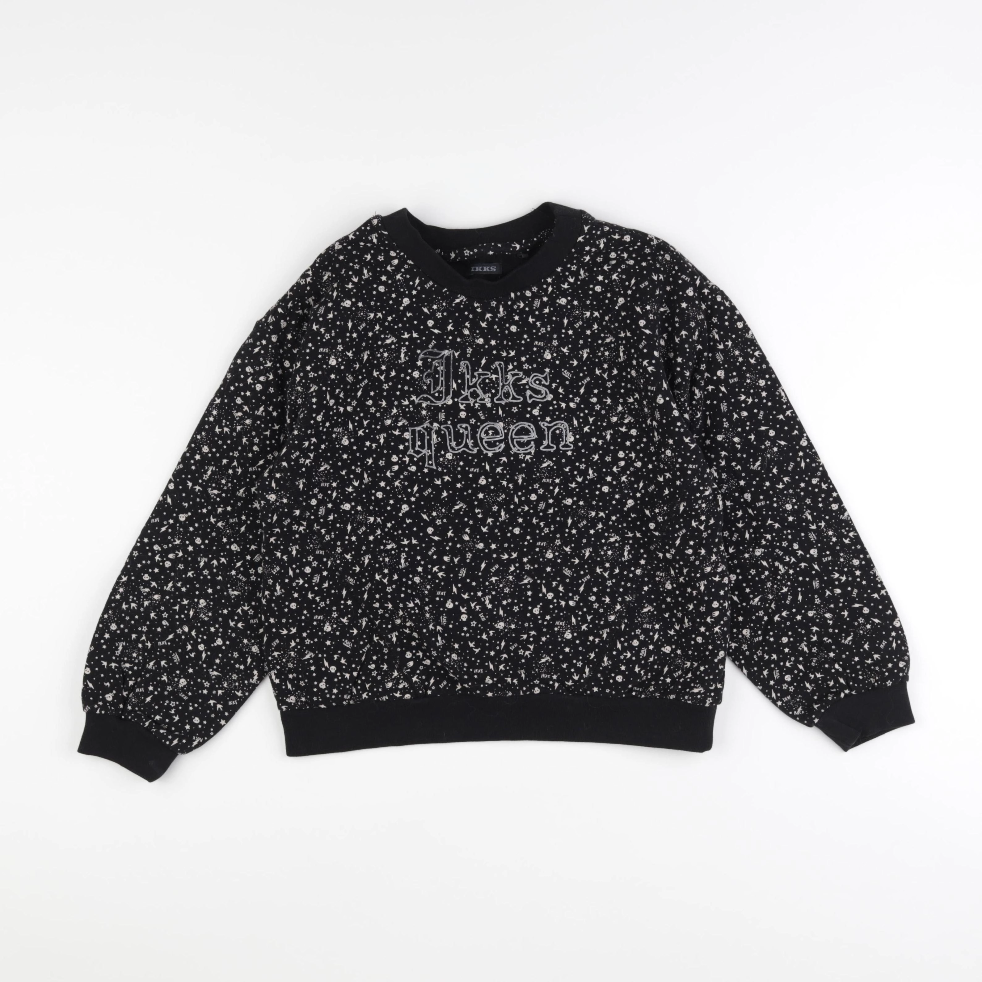 IKKS - sweat noir - 10 ans