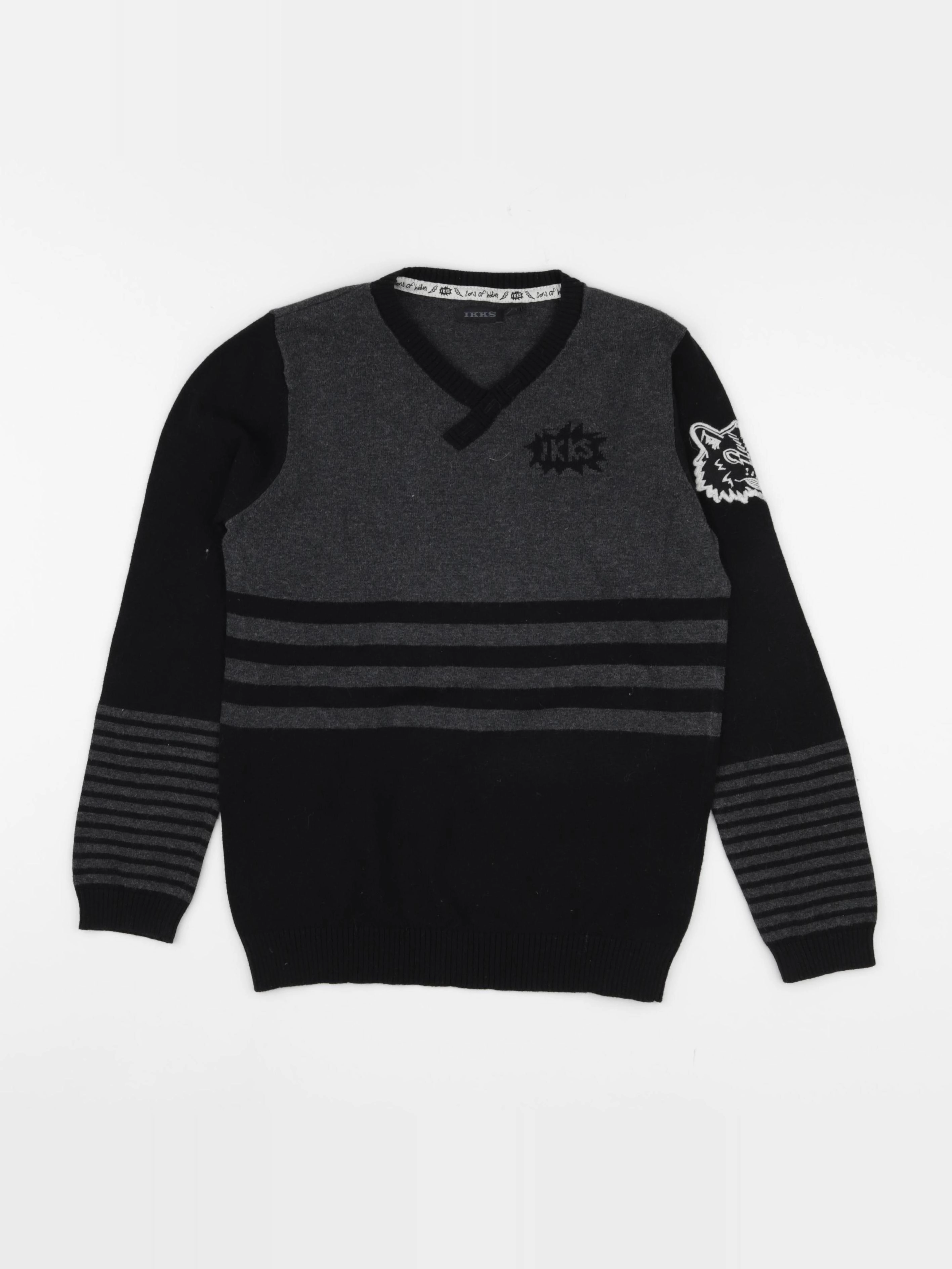 IKKS - pull noir - 10 ans