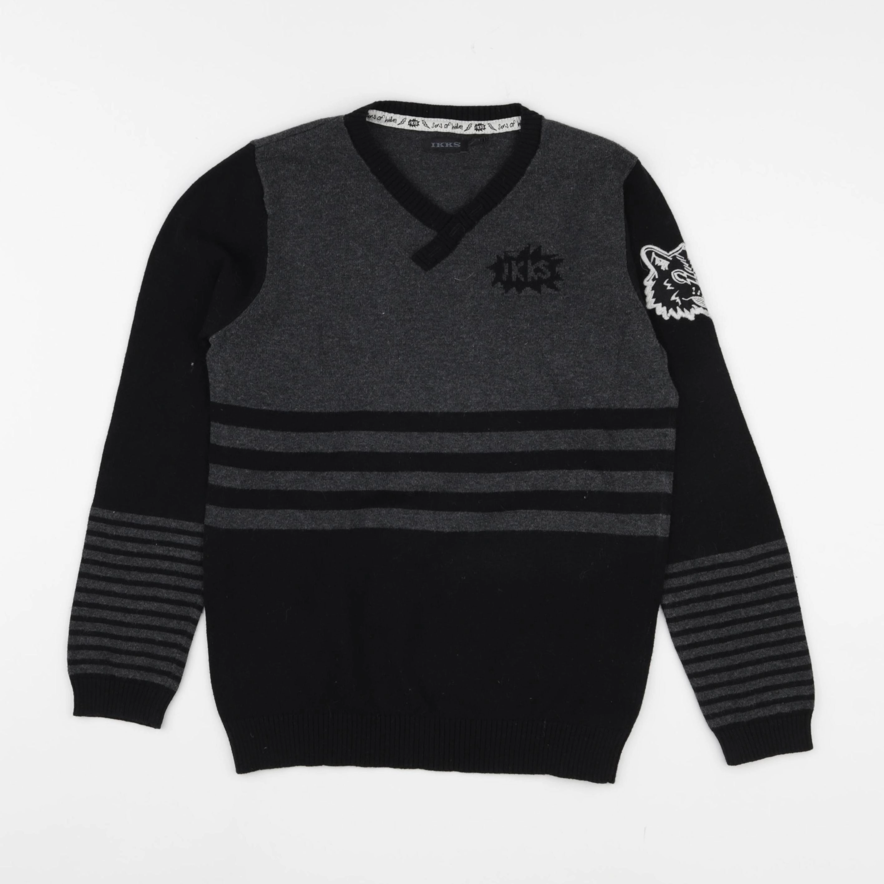 IKKS - pull noir - 10 ans