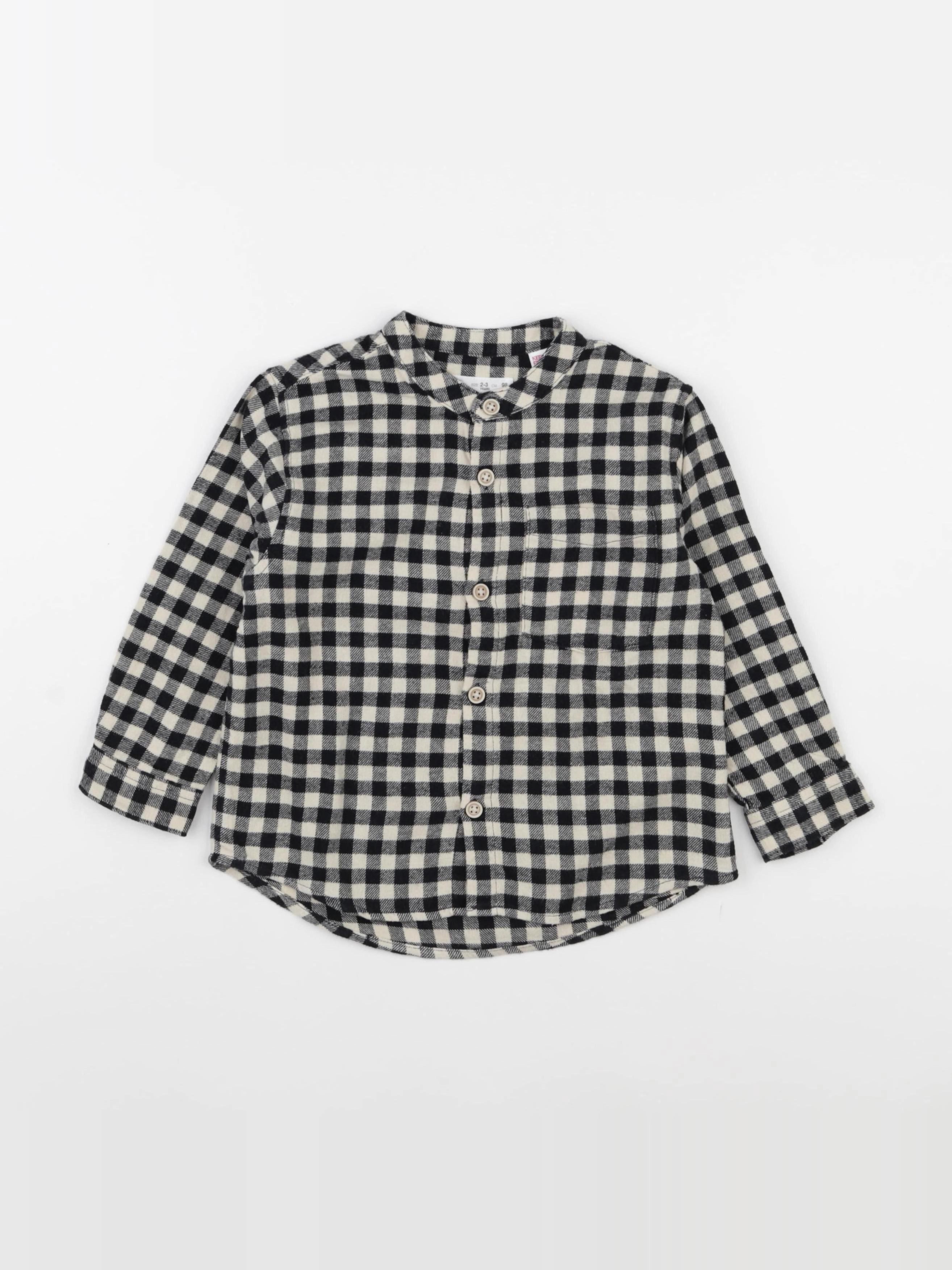 Zara - chemise noir - 2/3 ans
