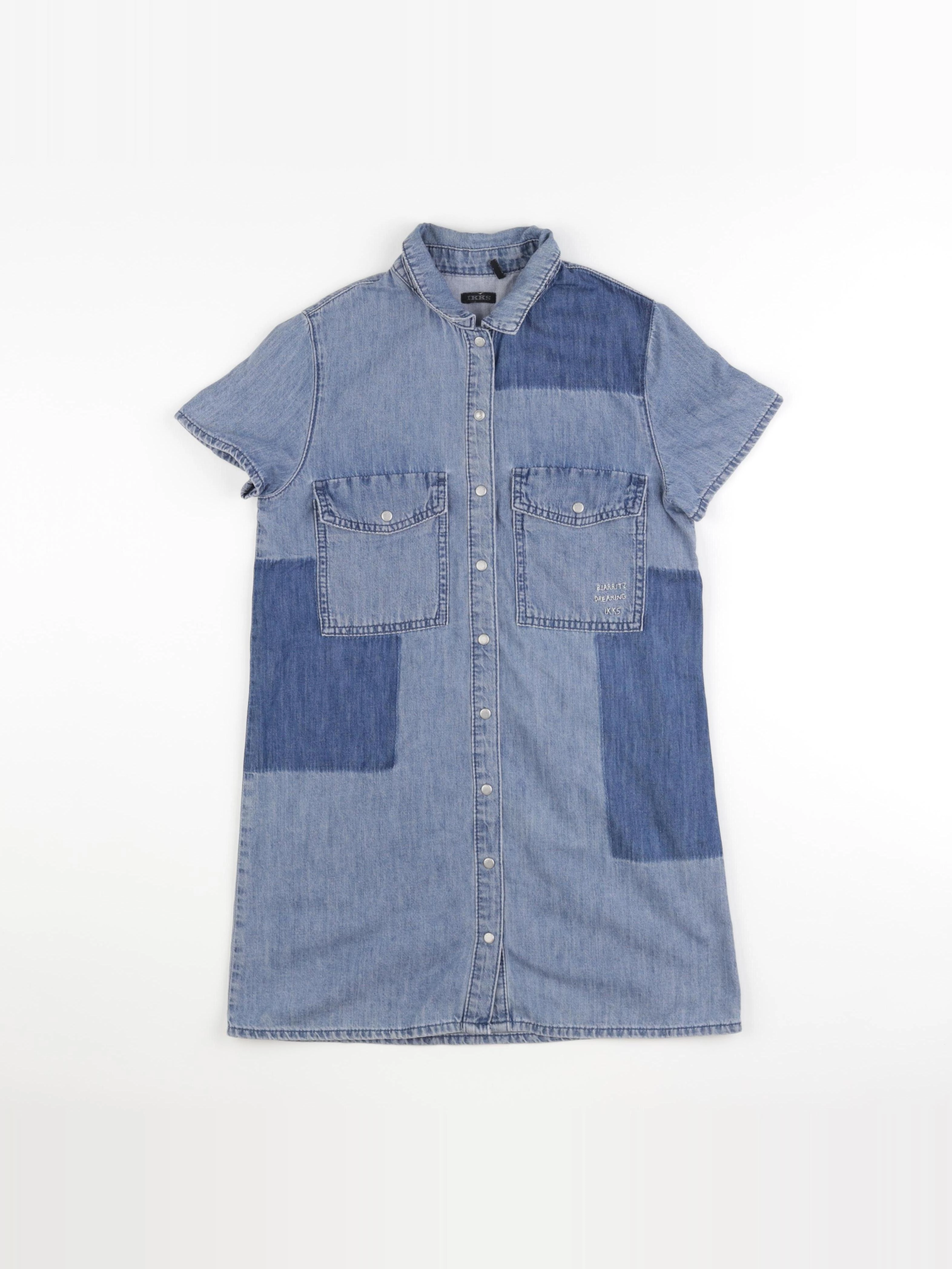 IKKS - robe bleu - 10 ans