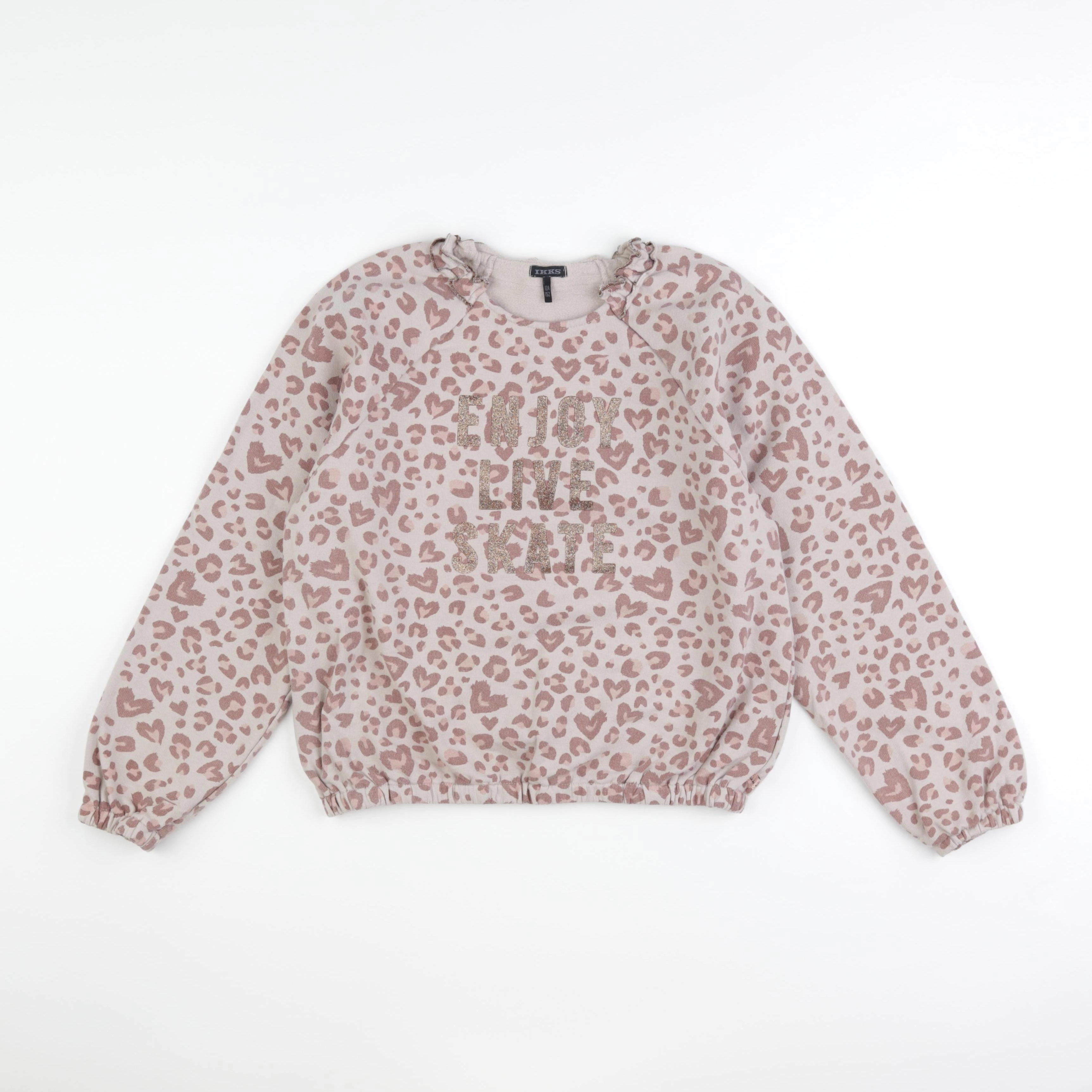 IKKS - sweat beige, rose - 12 ans