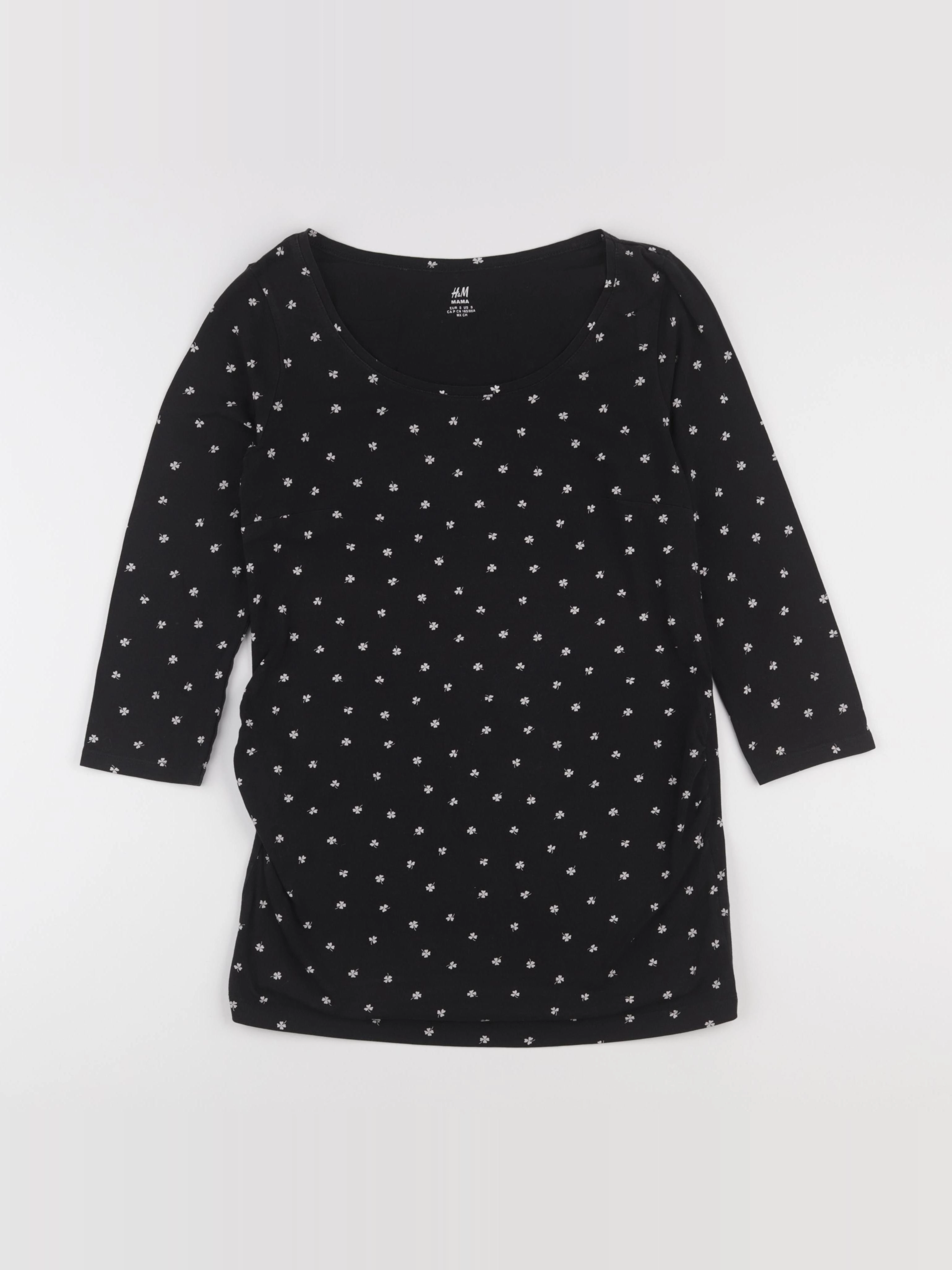 H&M - tee-shirt grossesse noir - s
