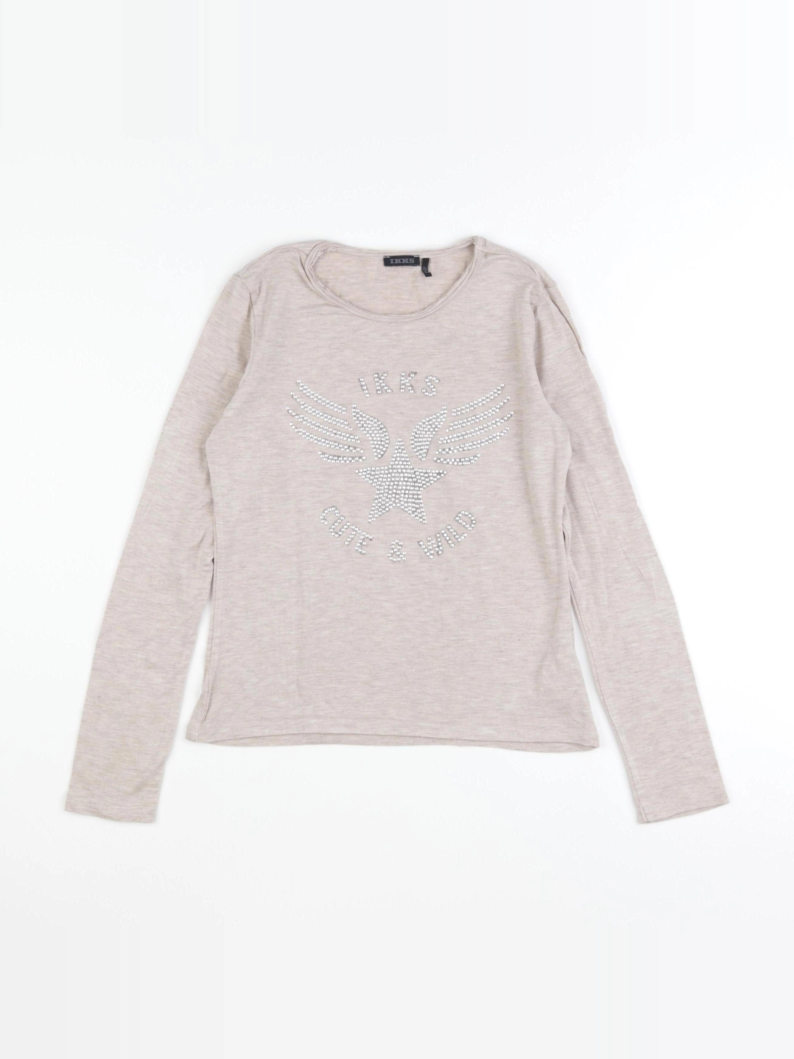 IKKS - tee-shirt beige - 10 ans
