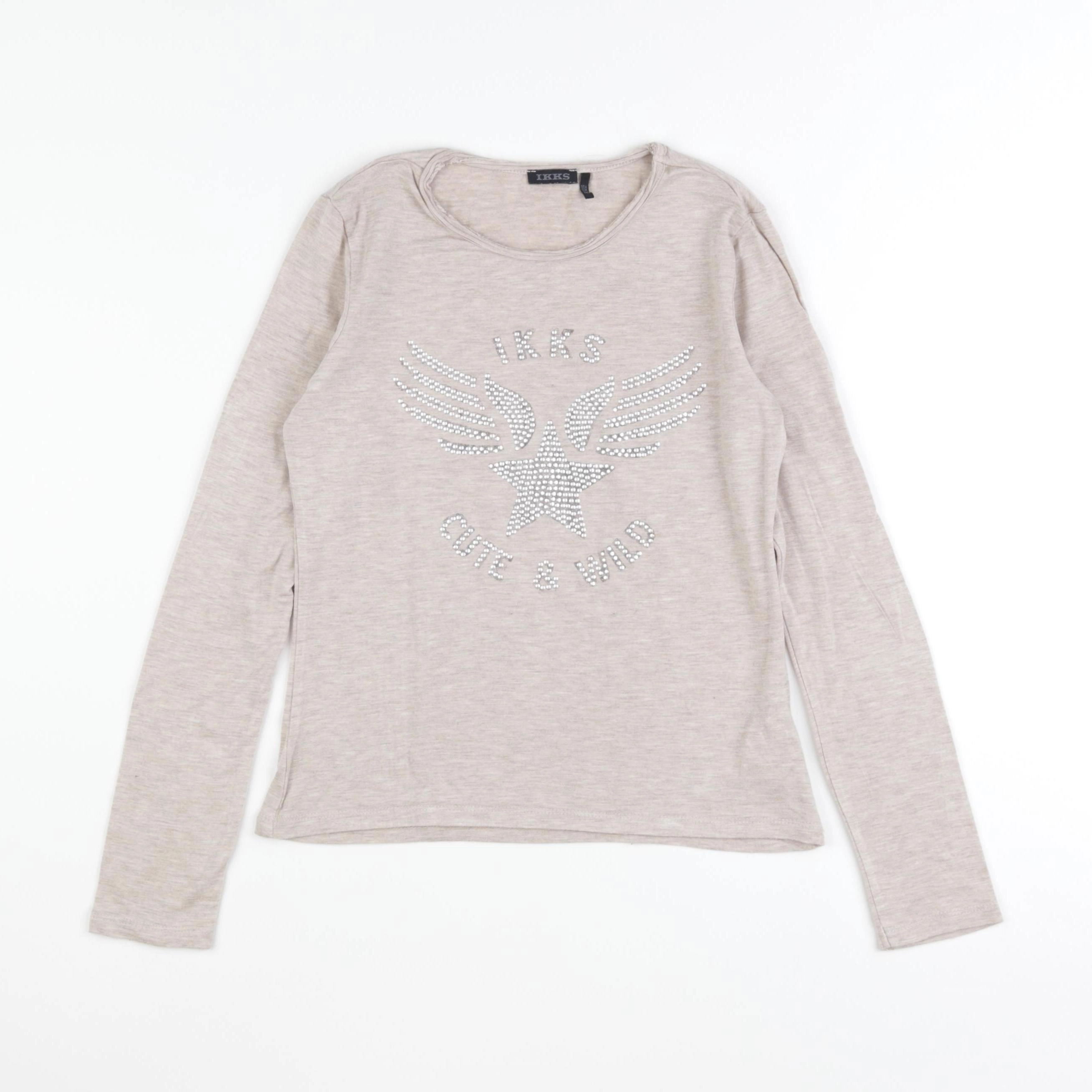 IKKS - tee-shirt beige - 10 ans