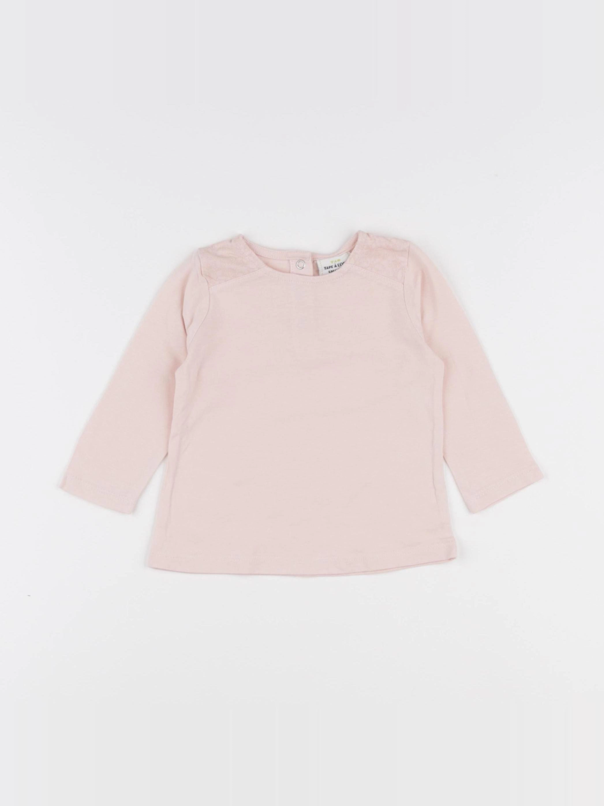 Tape à l'oeil - tee-shirt rose - 6 mois