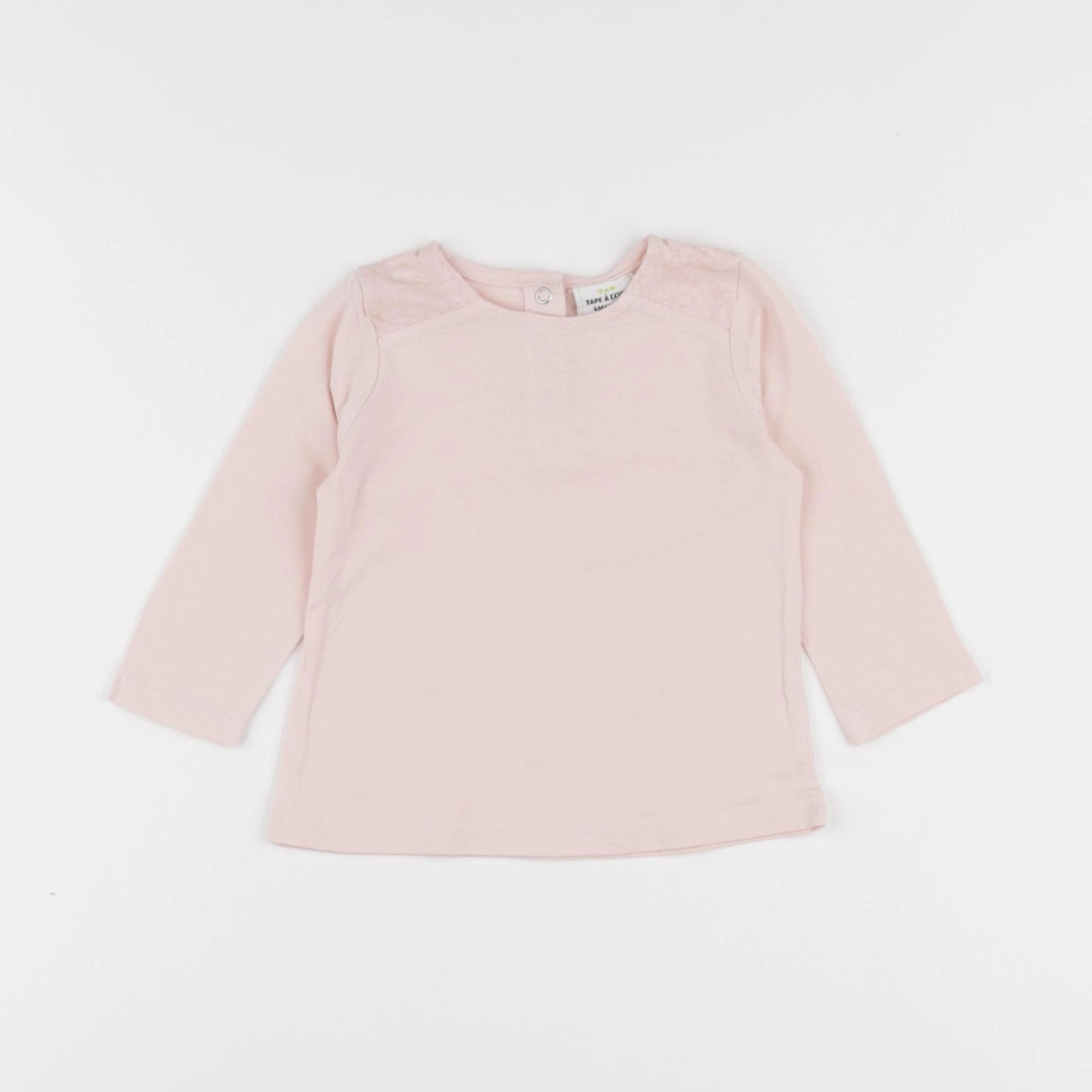 Tape à l'oeil - tee-shirt rose - 6 mois