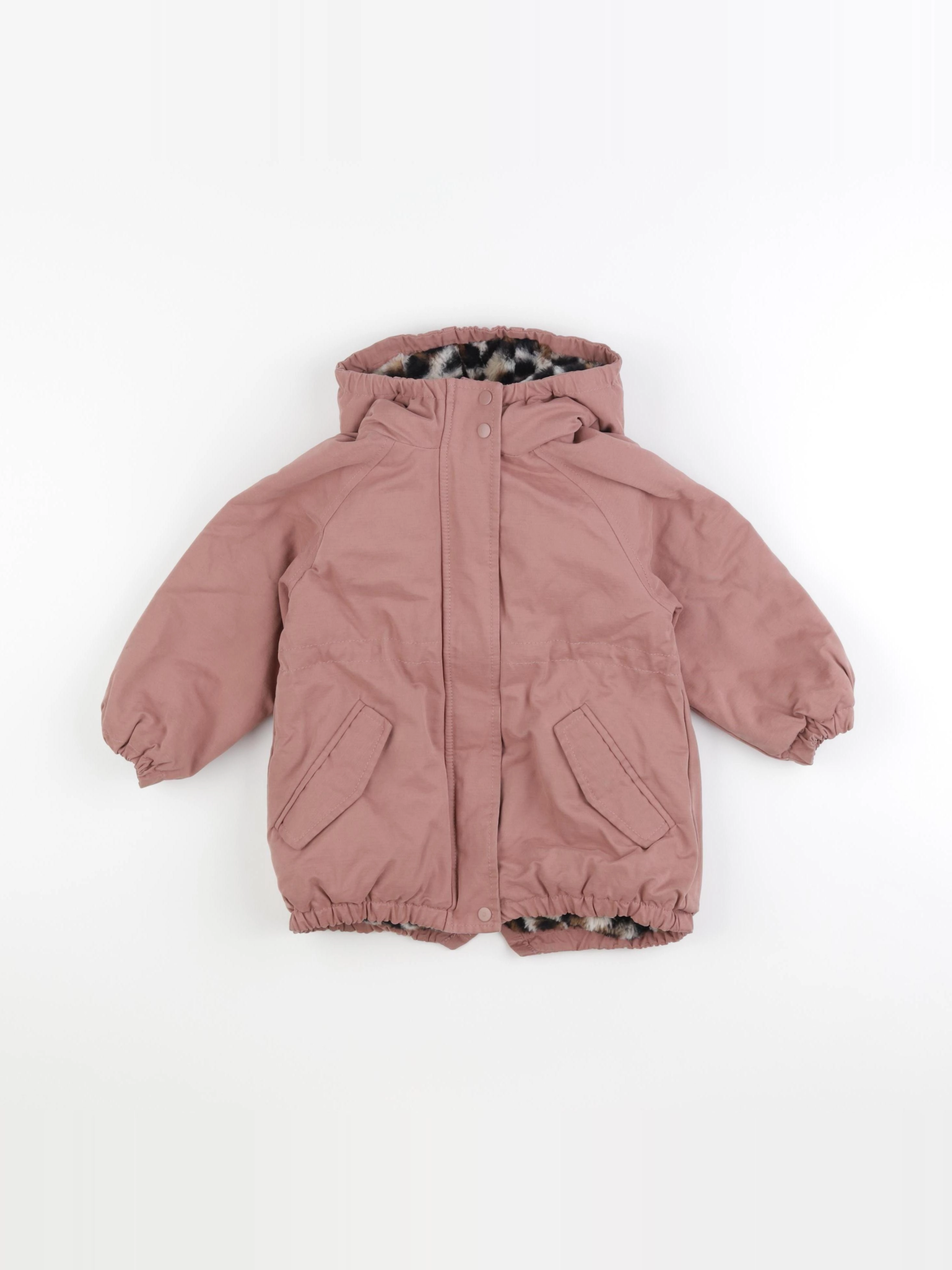 Vertbaudet - parka rose - 3 ans