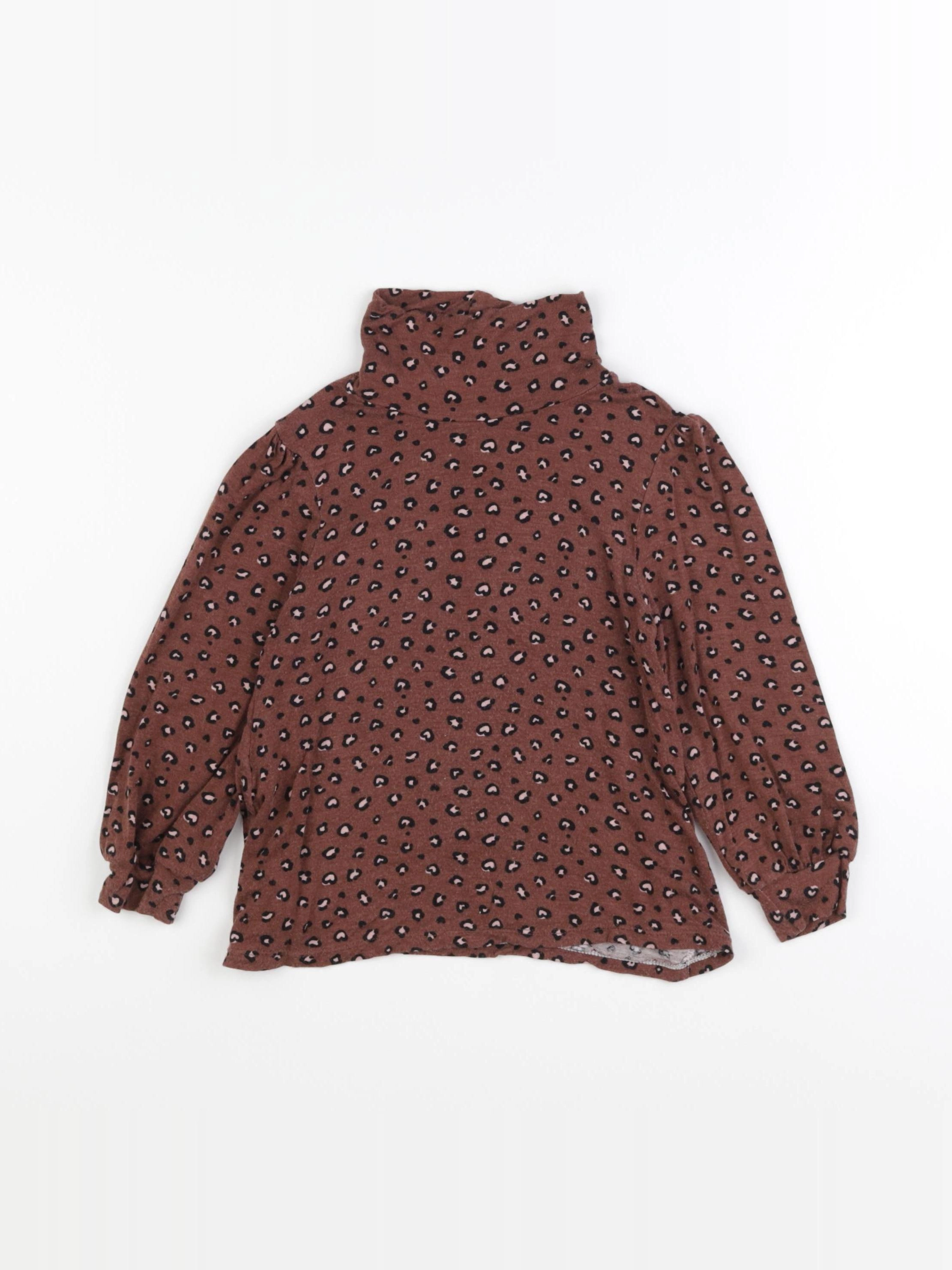 Vertbaudet - sous-pull marron - 4 ans