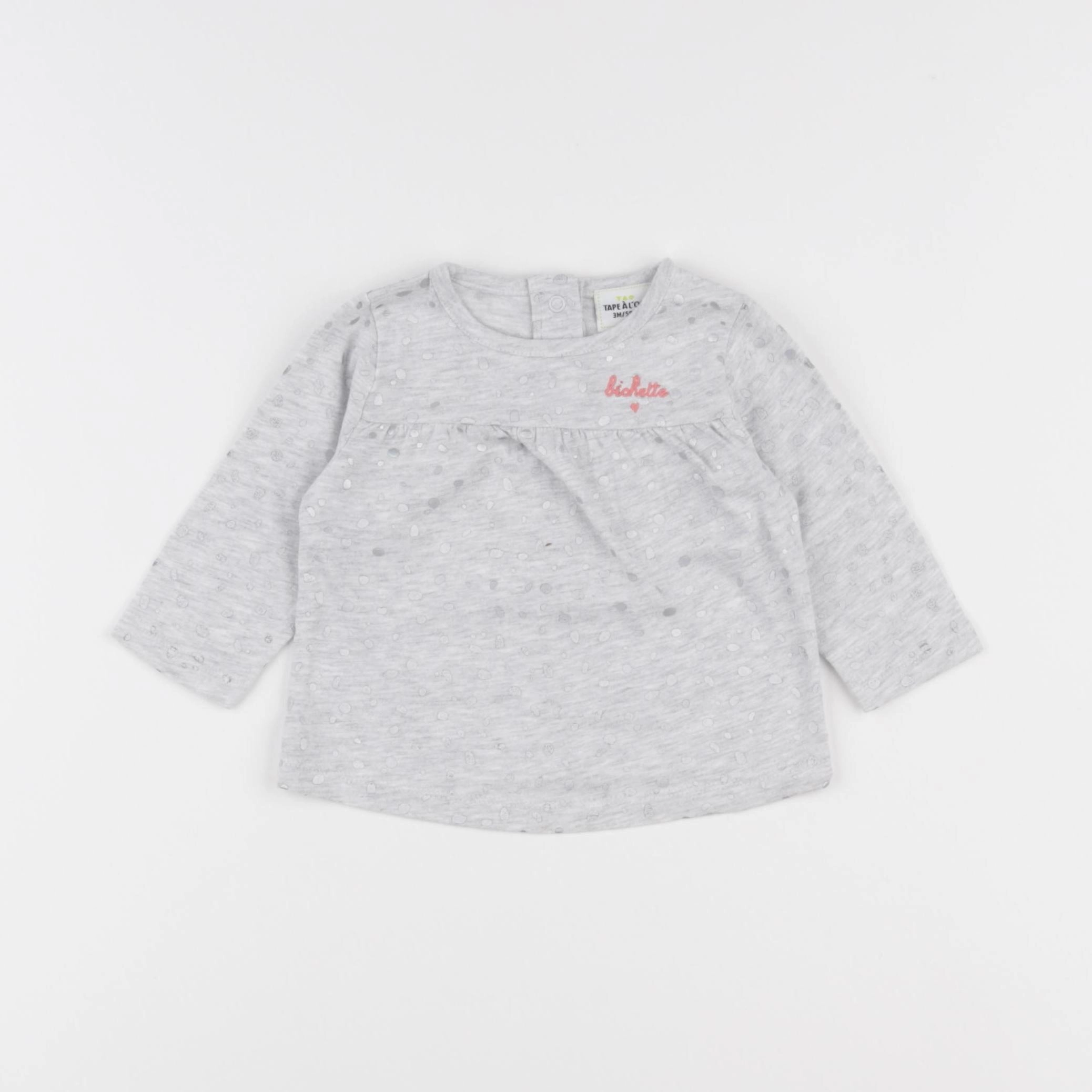 Tape à l'oeil - tee-shirt gris - 3 mois