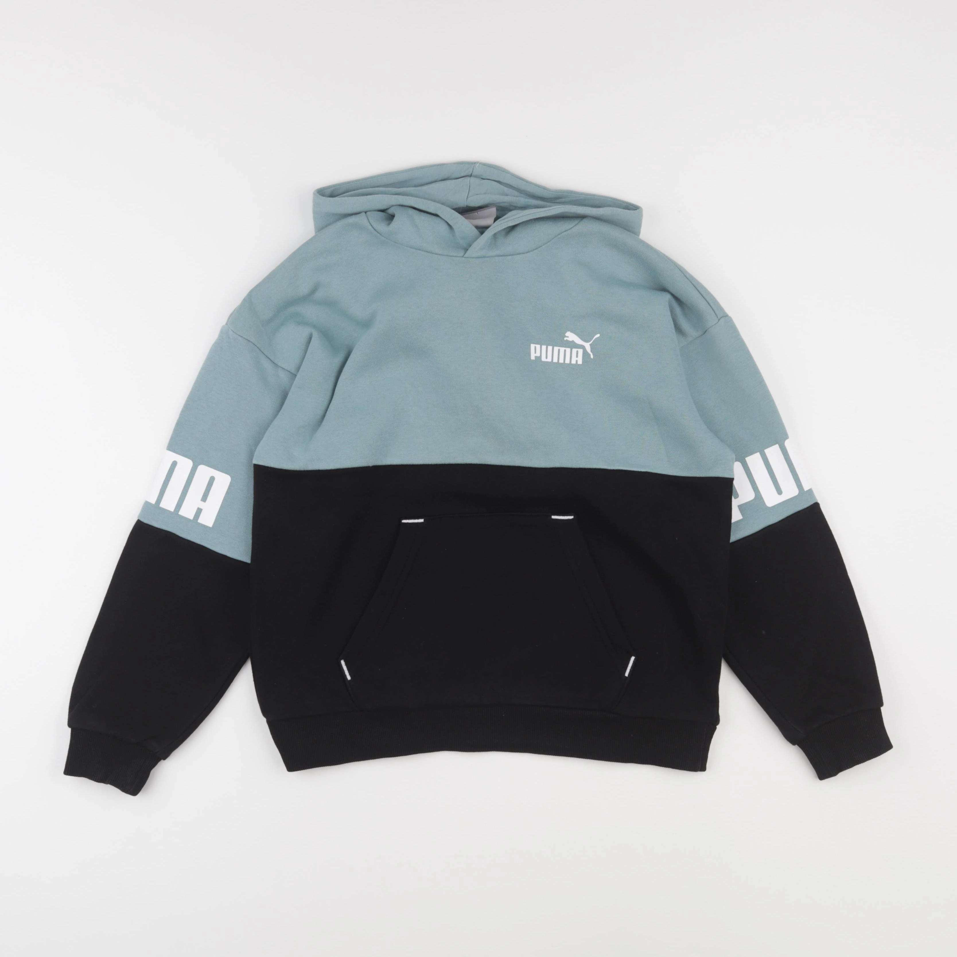 Puma - sweat bleu, noir - 9/10 ans