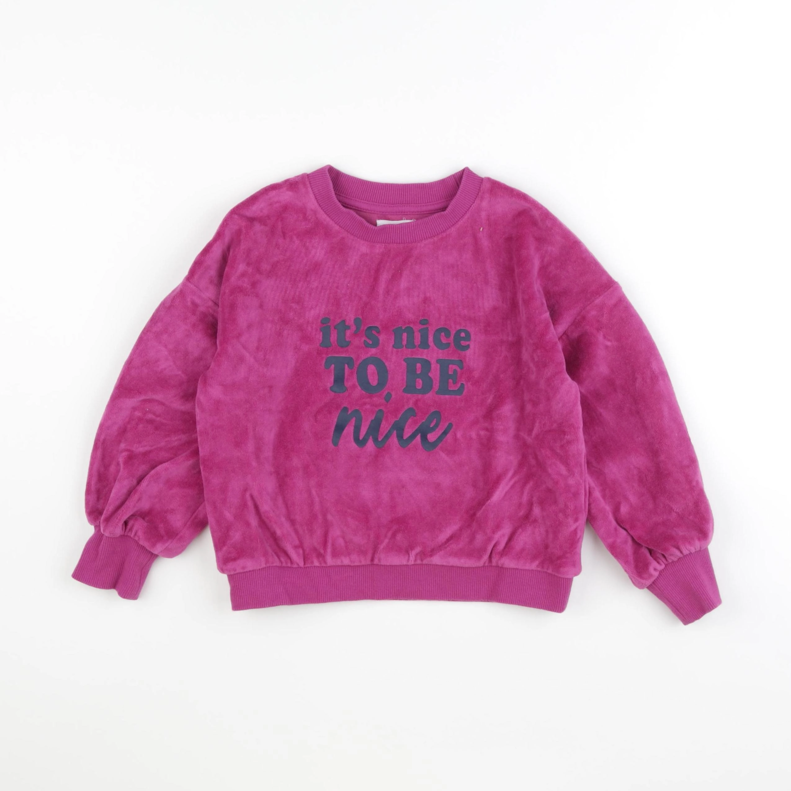 Vertbaudet - sweat rose - 4 ans