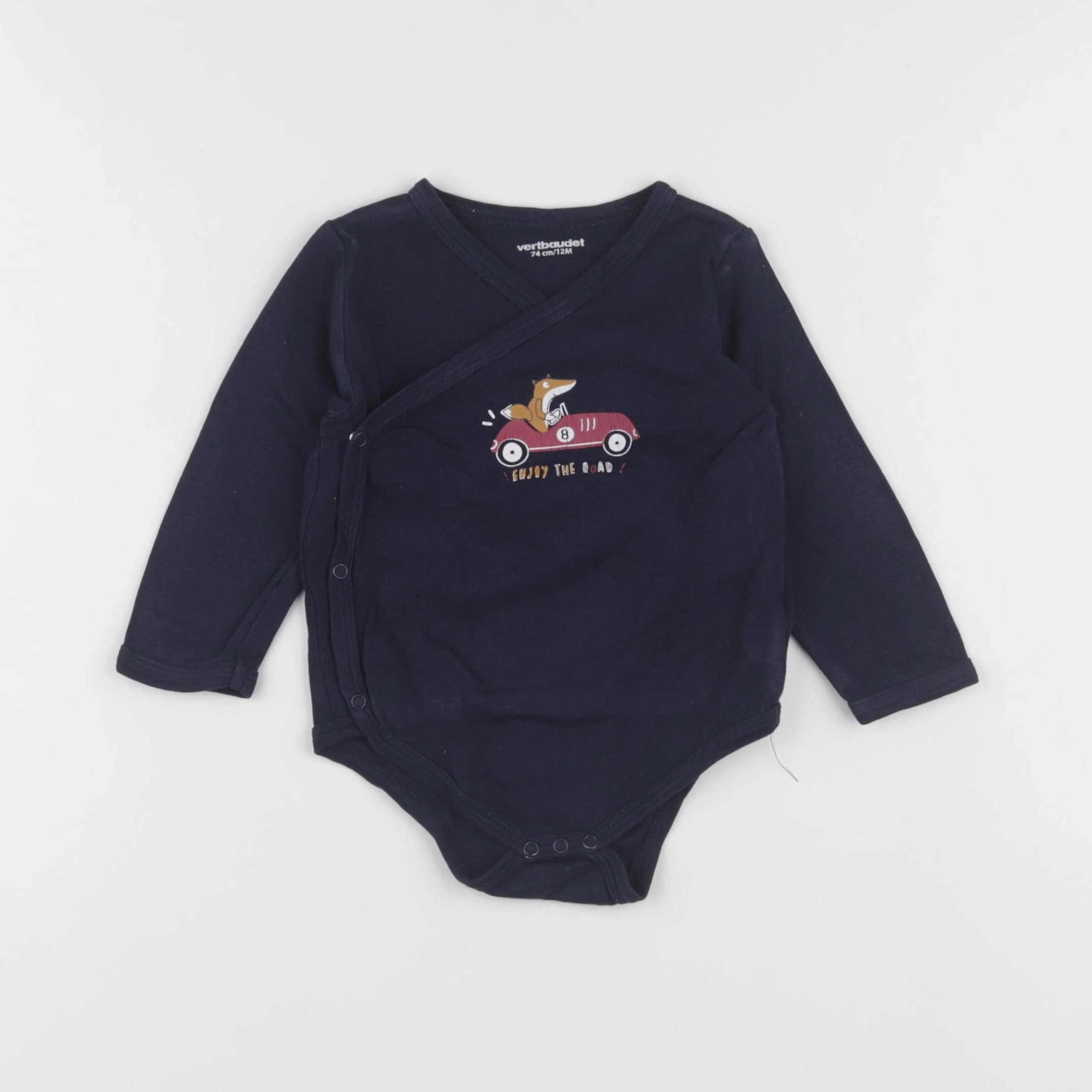 Vertbaudet - body bleu - 12 mois