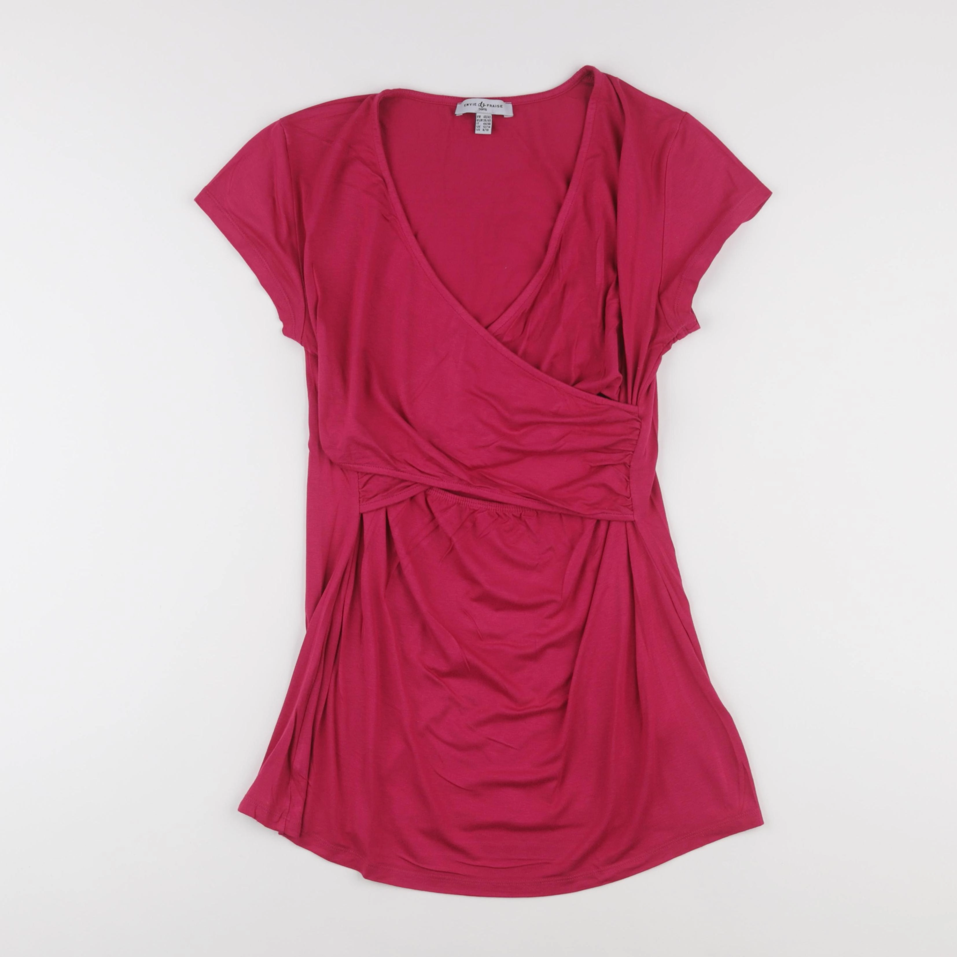 Envie de fraise - tee-shirt grossesse, allaitement rose - 40 à 42