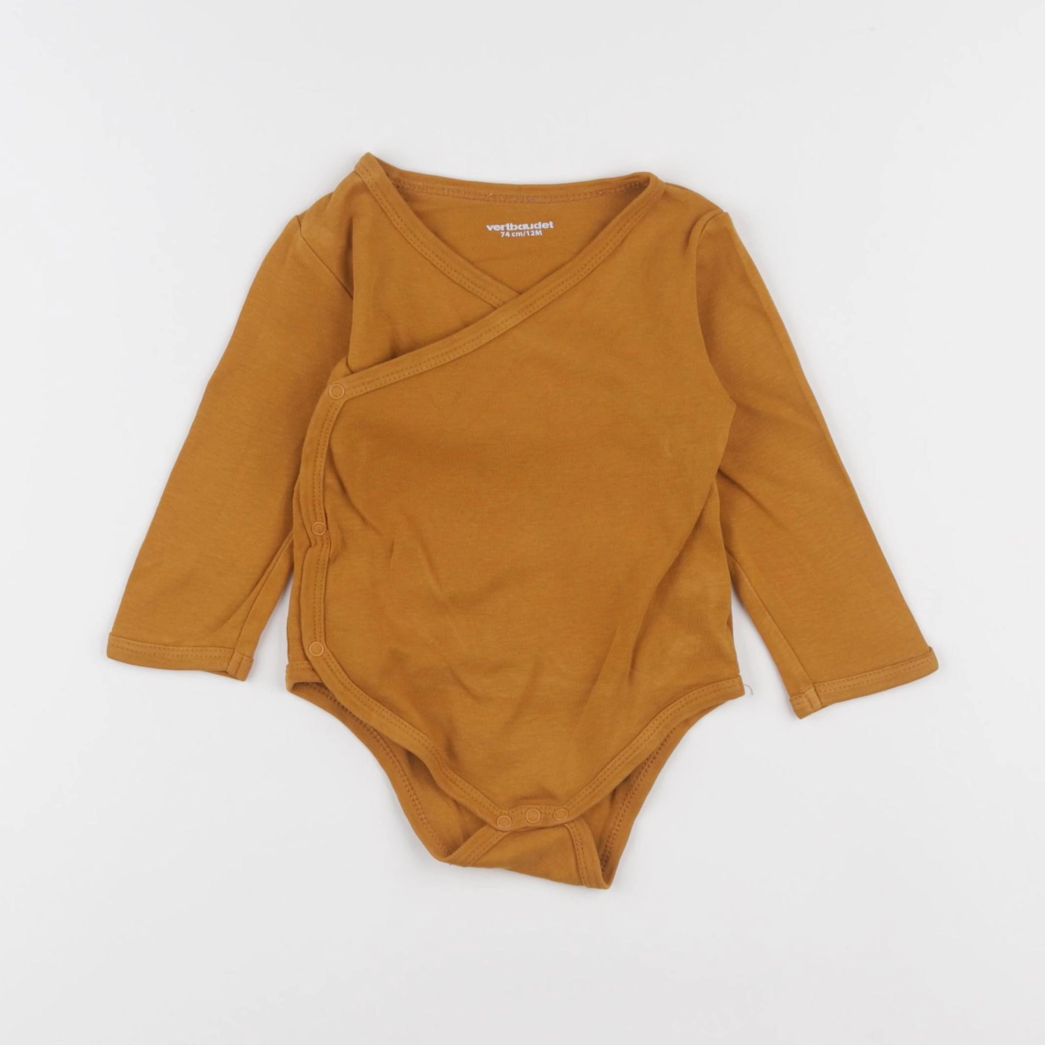 Vertbaudet - body marron - 12 mois