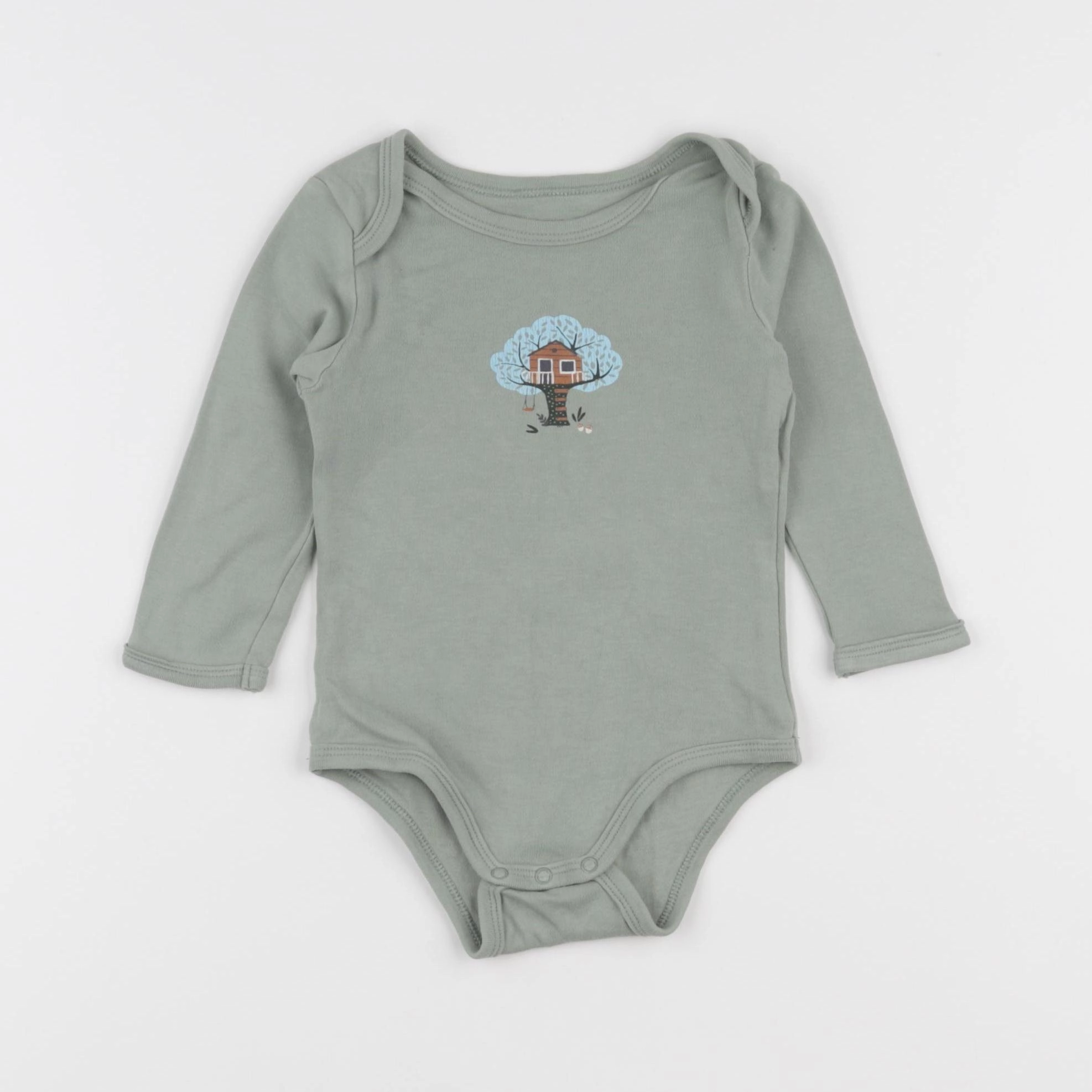 Vertbaudet - body vert - 12 mois