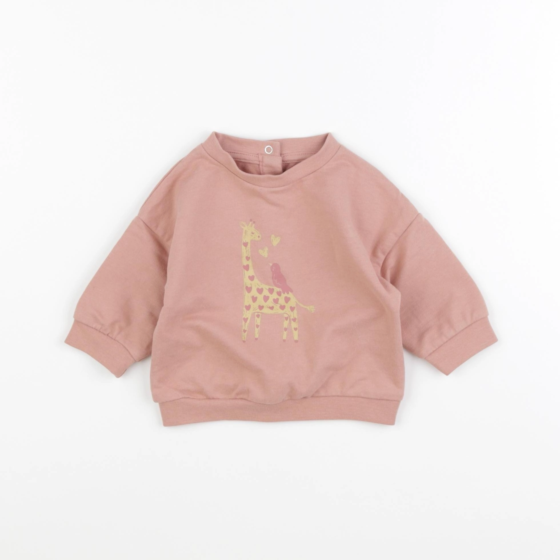 Vertbaudet - sweat rose - 3 mois