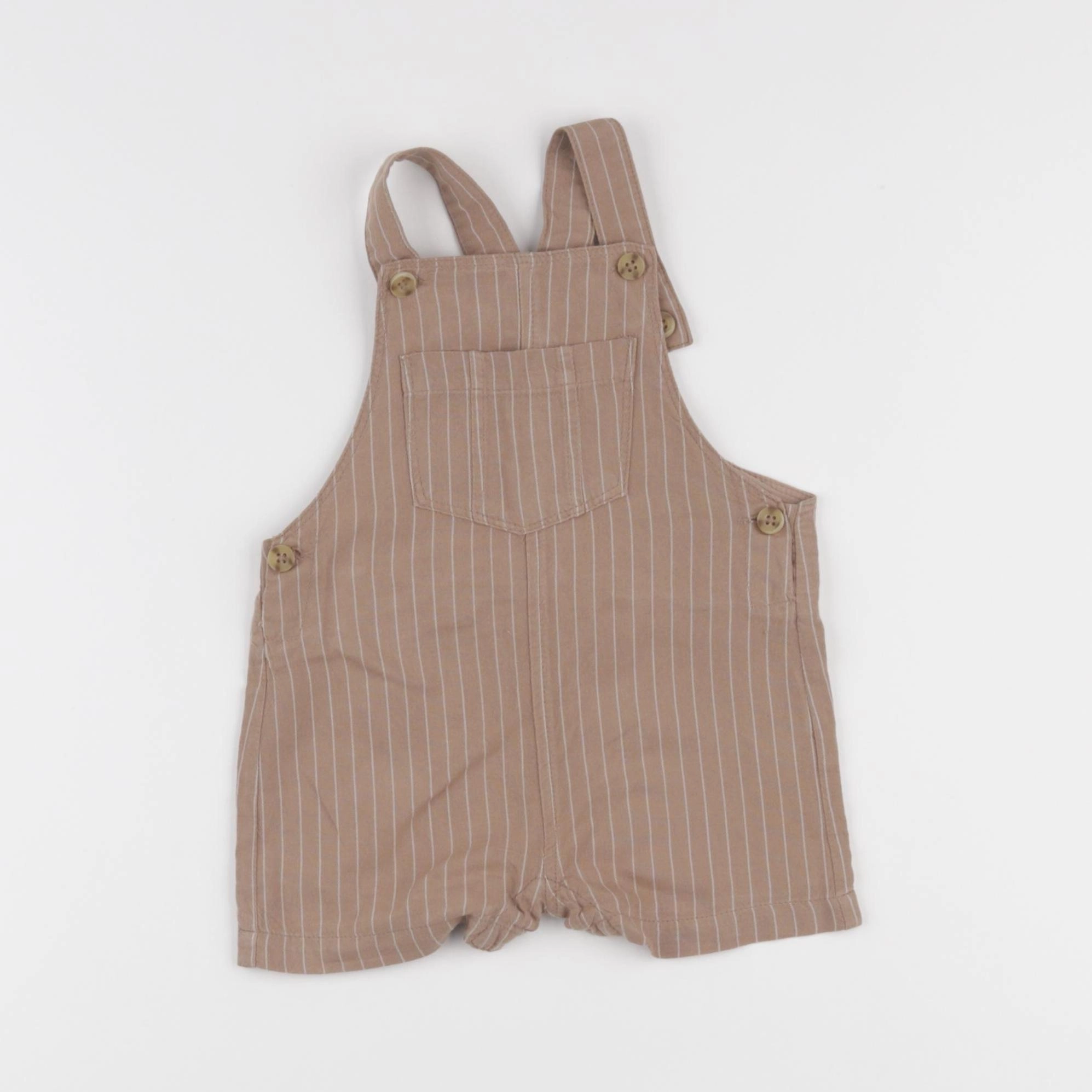 Vertbaudet - salopette marron - 6 mois