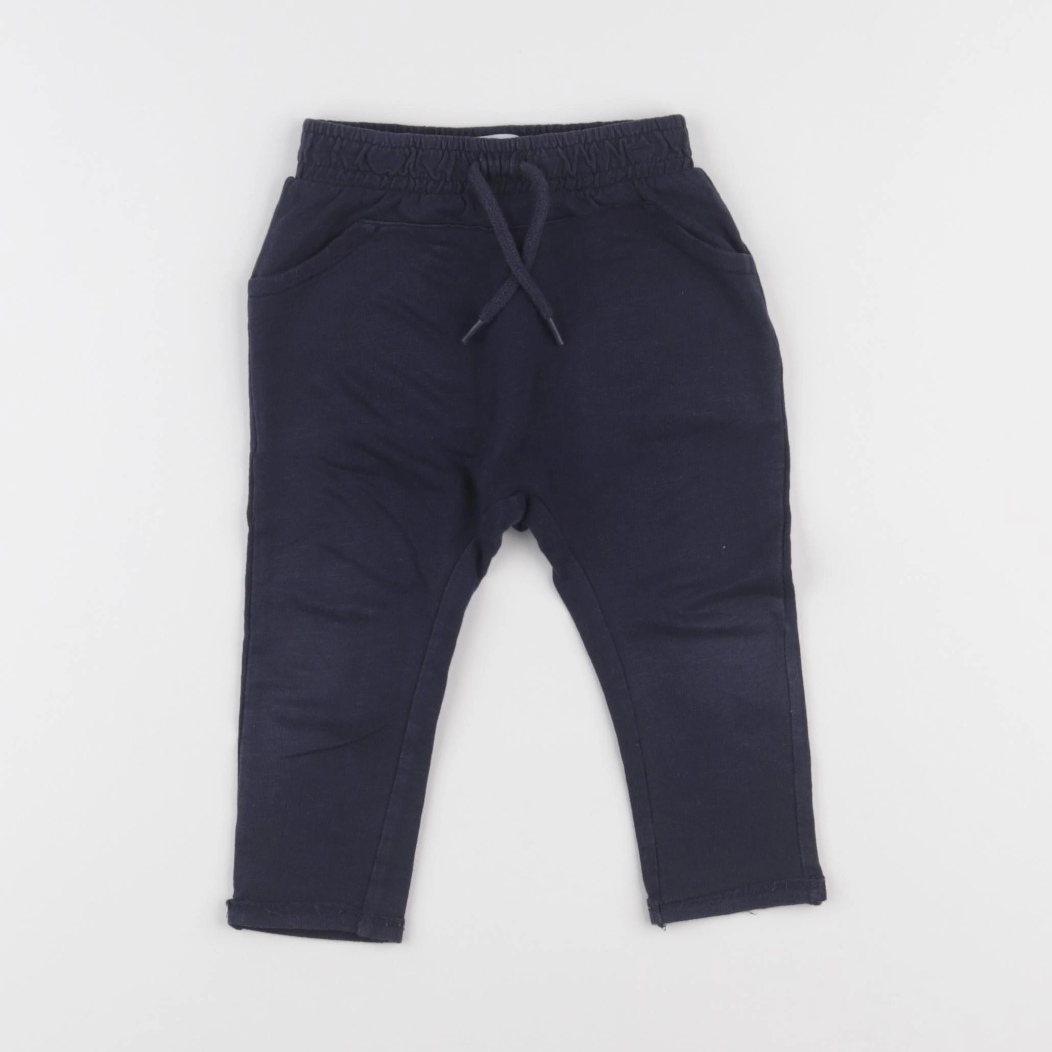 Vertbaudet - sarouel bleu - 9 mois