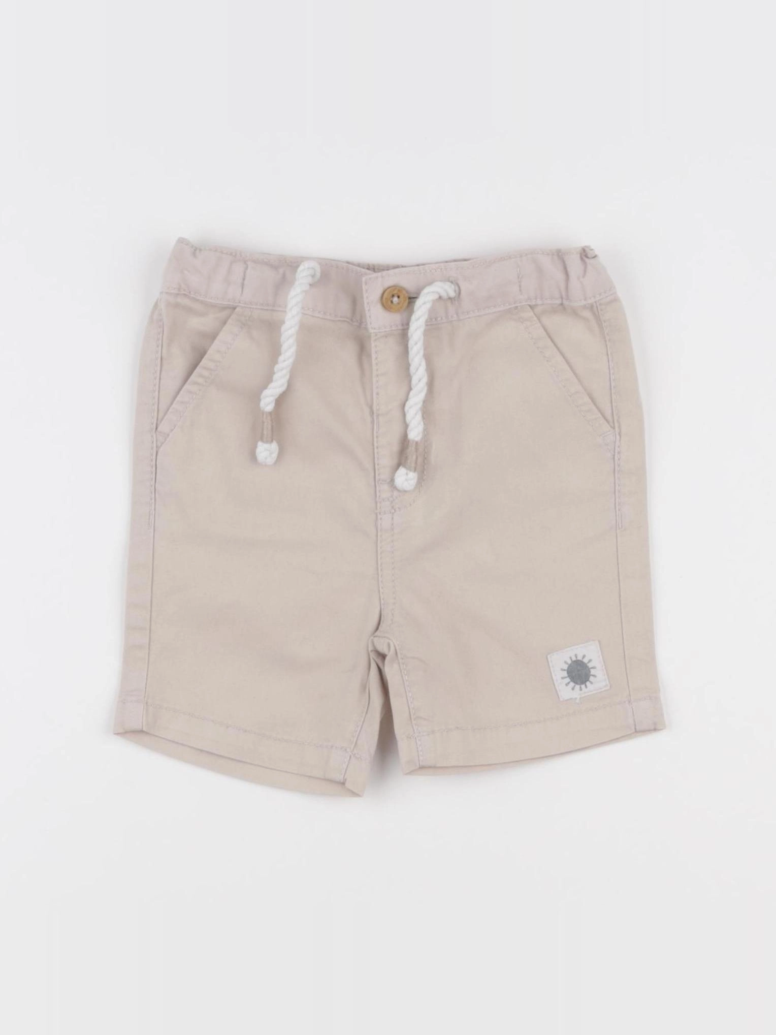 Vertbaudet - short beige - 6 mois