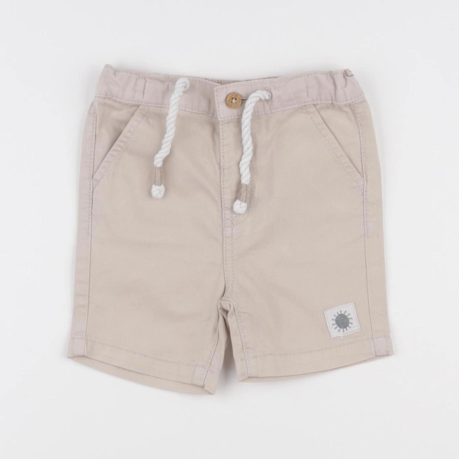 Vertbaudet - short beige - 6 mois