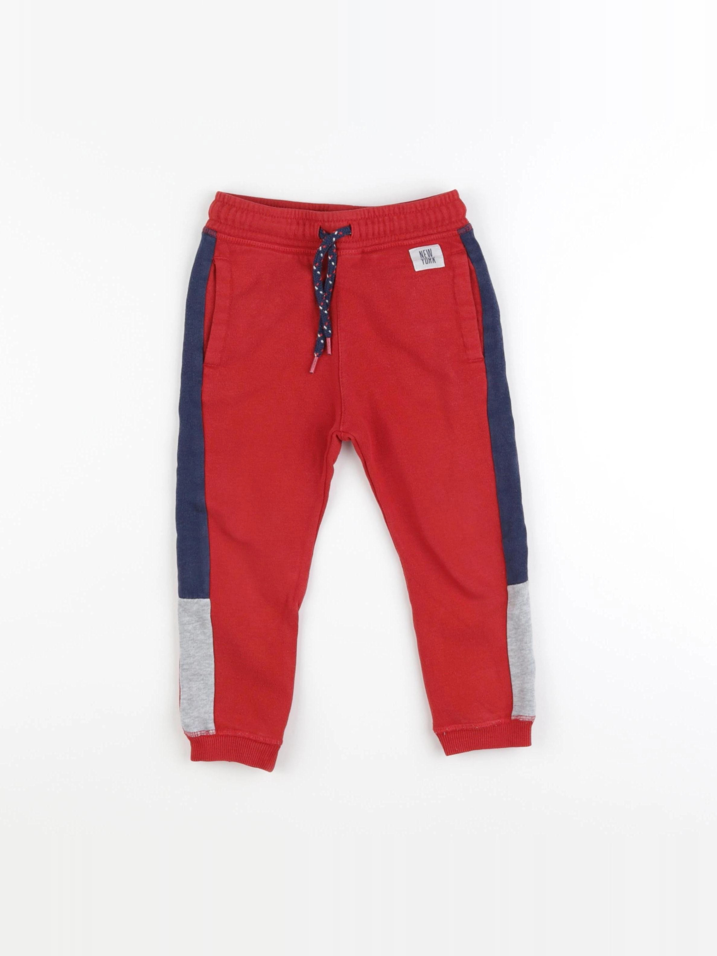H&M - jogging rouge - 2/3 ans