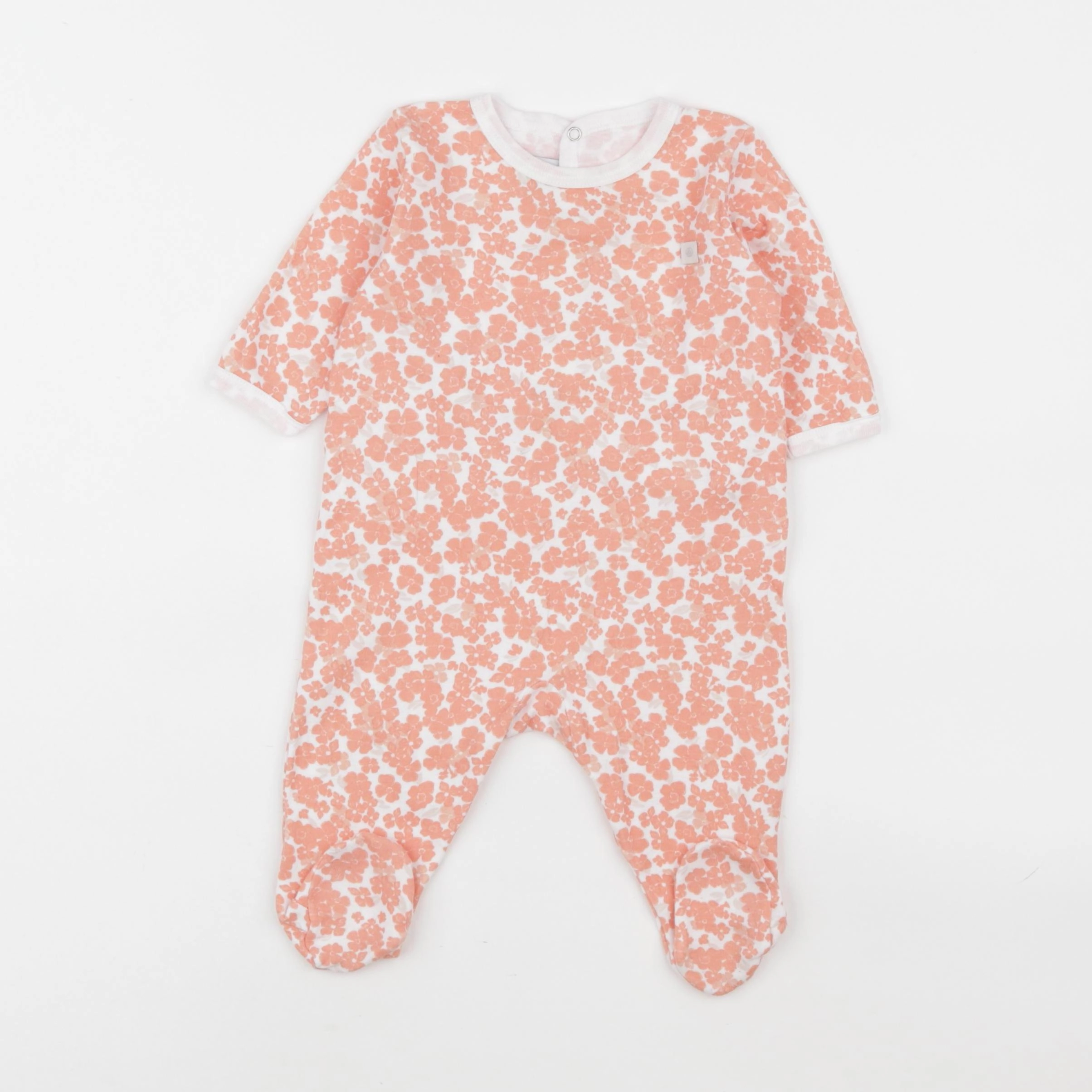 Petit Bateau - pyjama coton rose - 3 mois