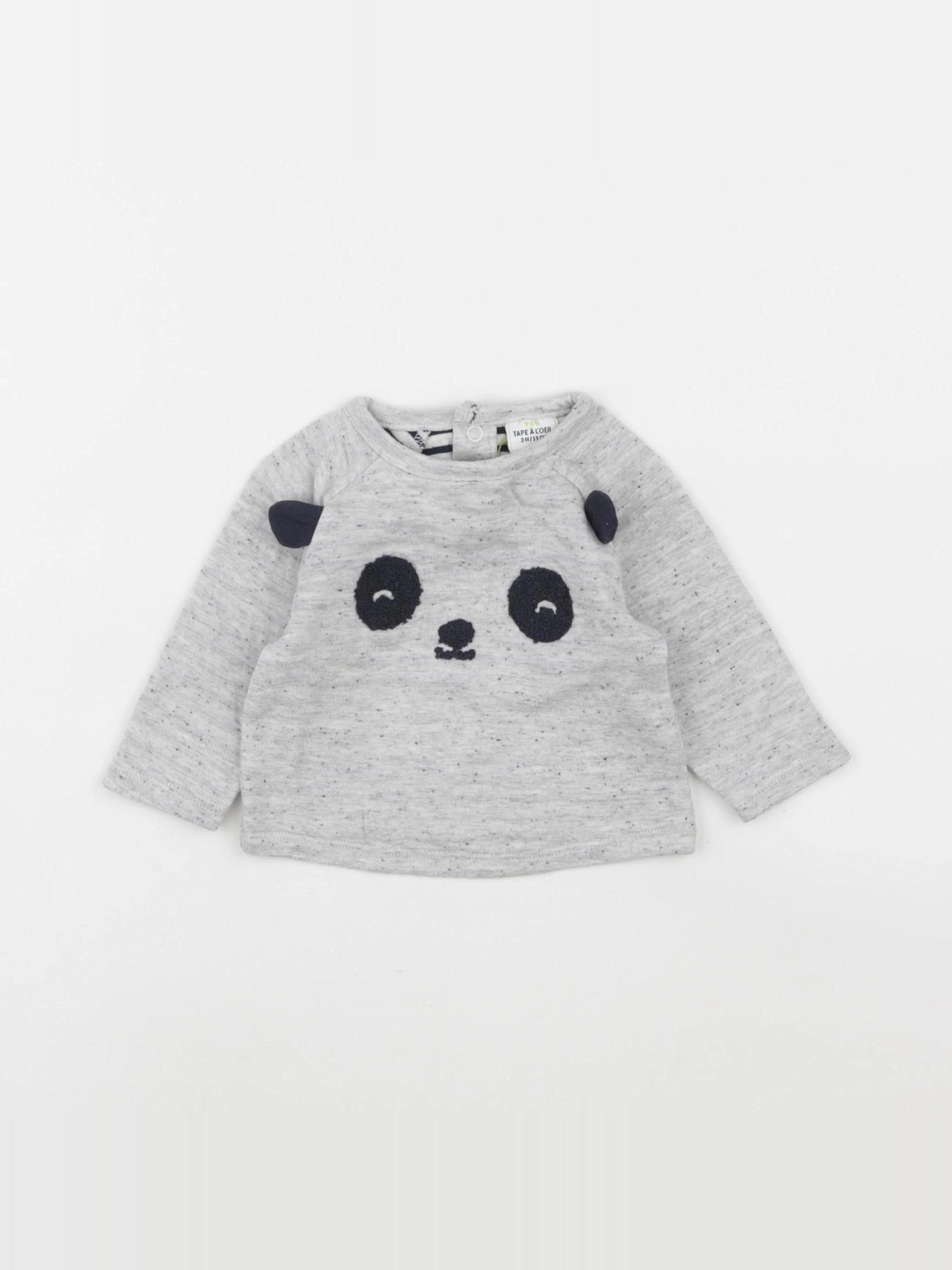 Tape à l'oeil - tee-shirt gris - 3 mois