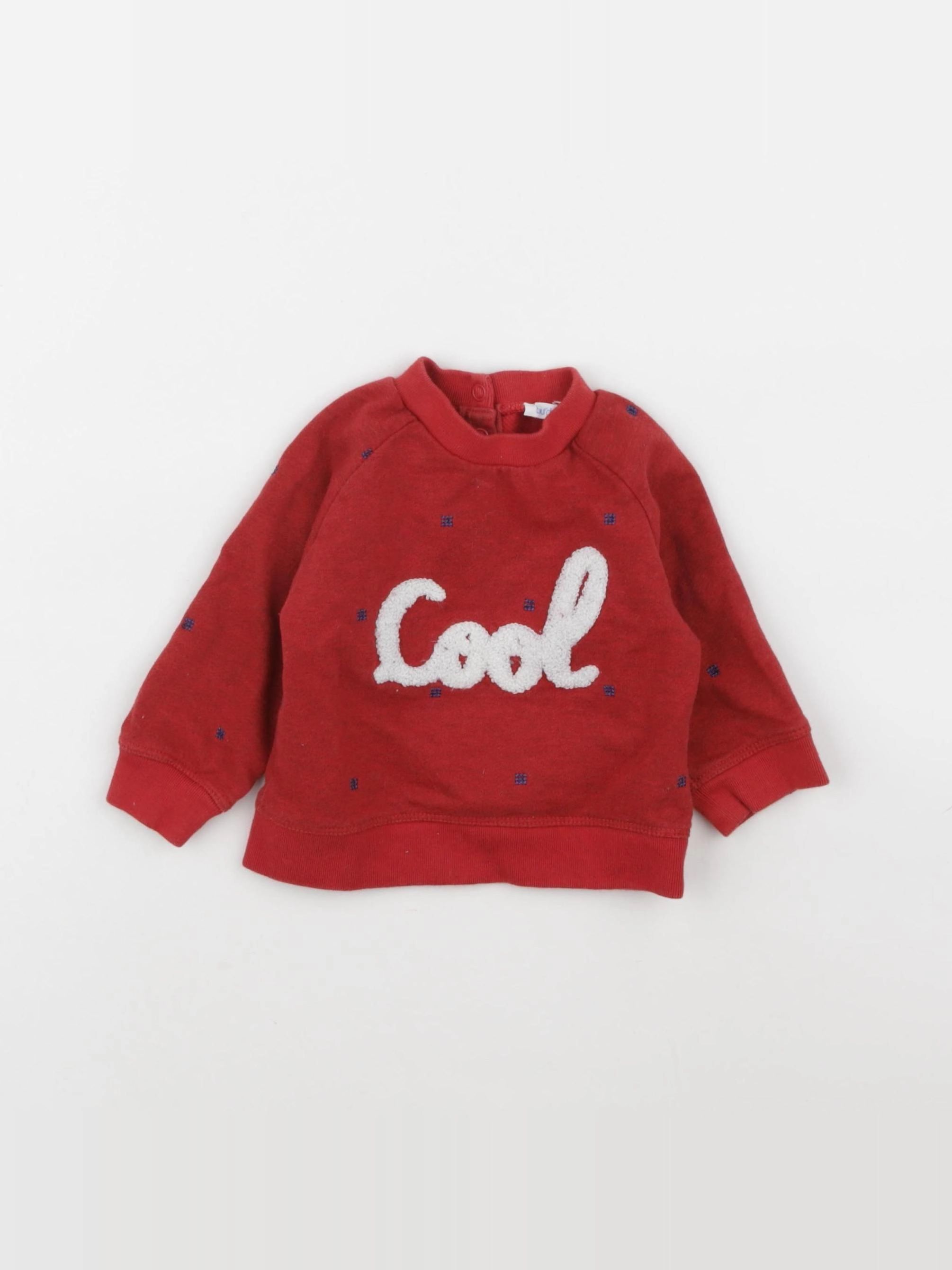 Boutchou - sweat rouge - 6 mois
