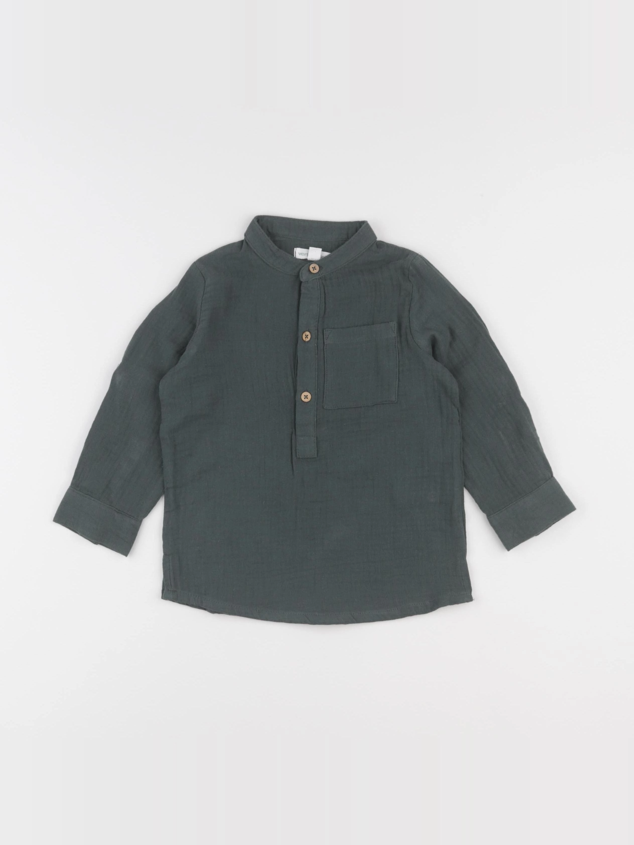 Vertbaudet - chemise vert - 3 ans