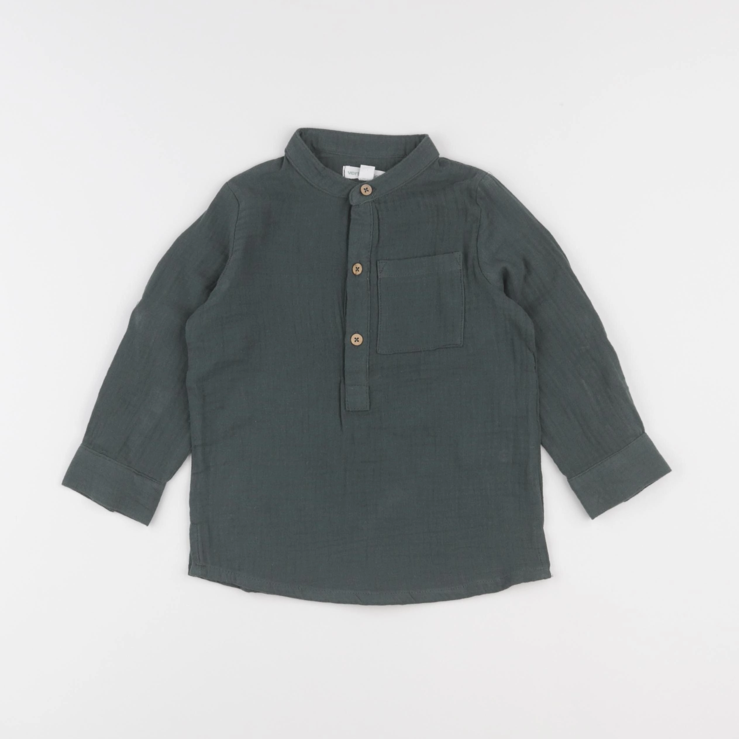 Vertbaudet - chemise vert - 3 ans