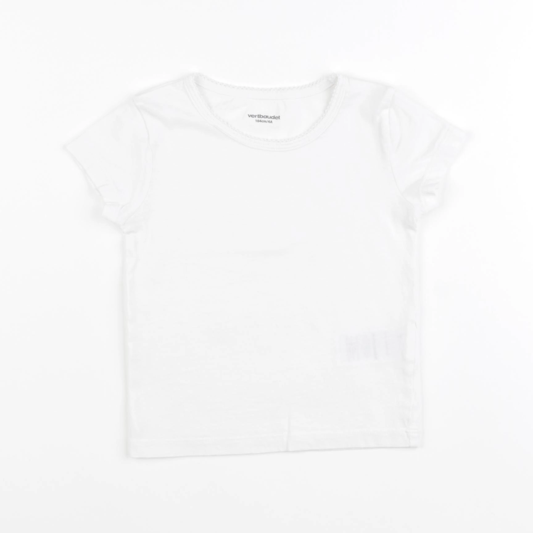 Vertbaudet - maillot de corps blanc - 4 ans