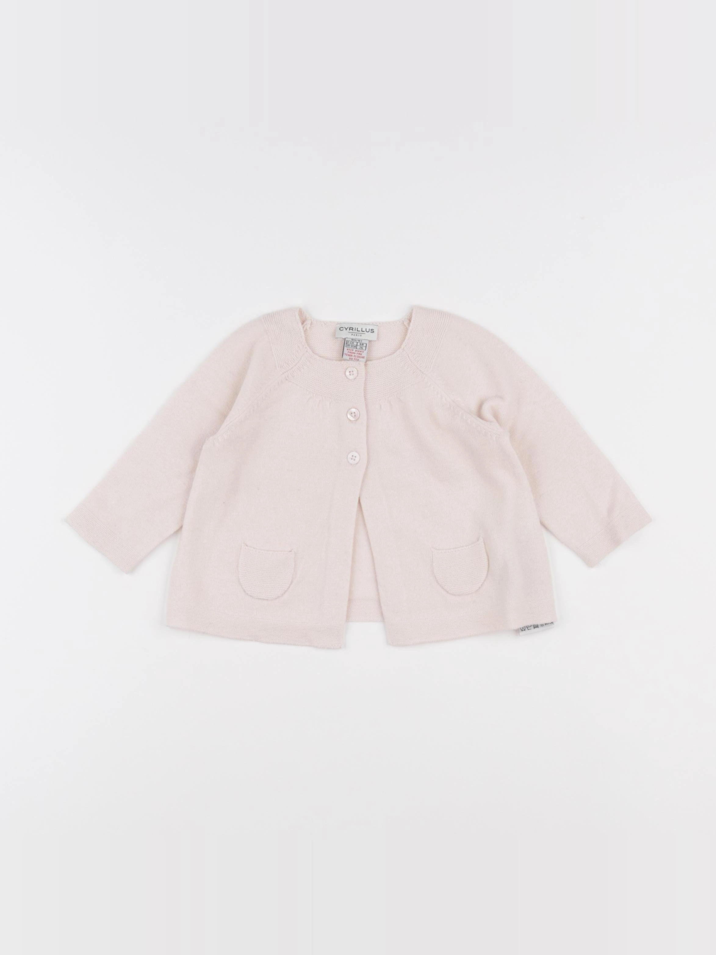 Cyrillus - gilet rose - 6 mois