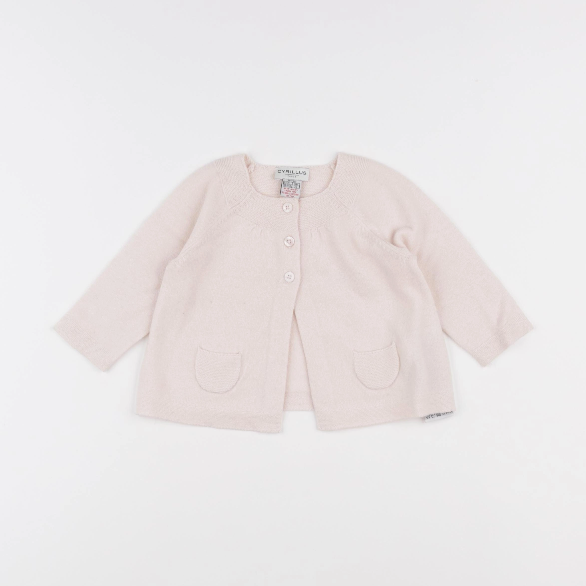 Cyrillus - gilet rose - 6 mois