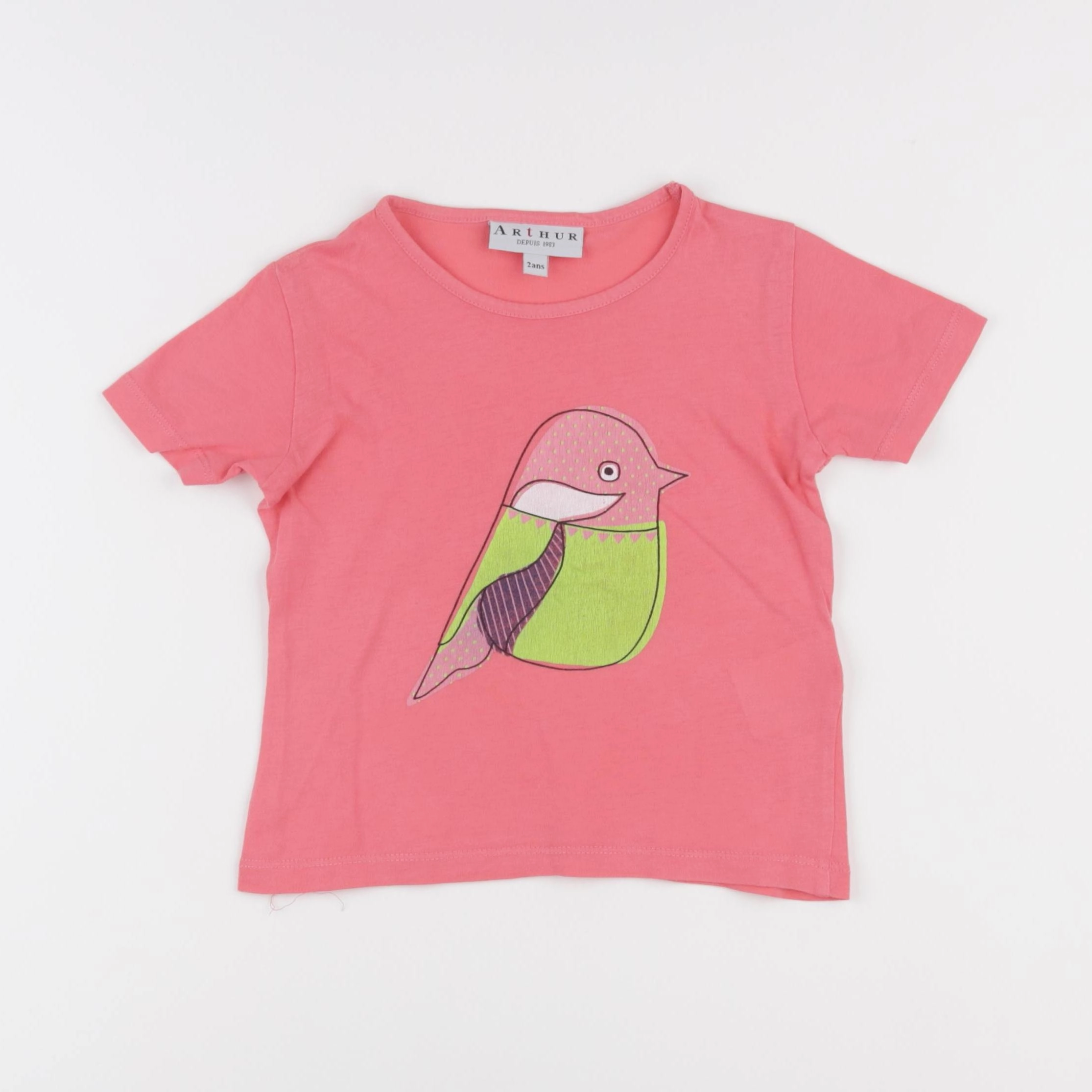 Arthur - tee-shirt rose - 2 ans