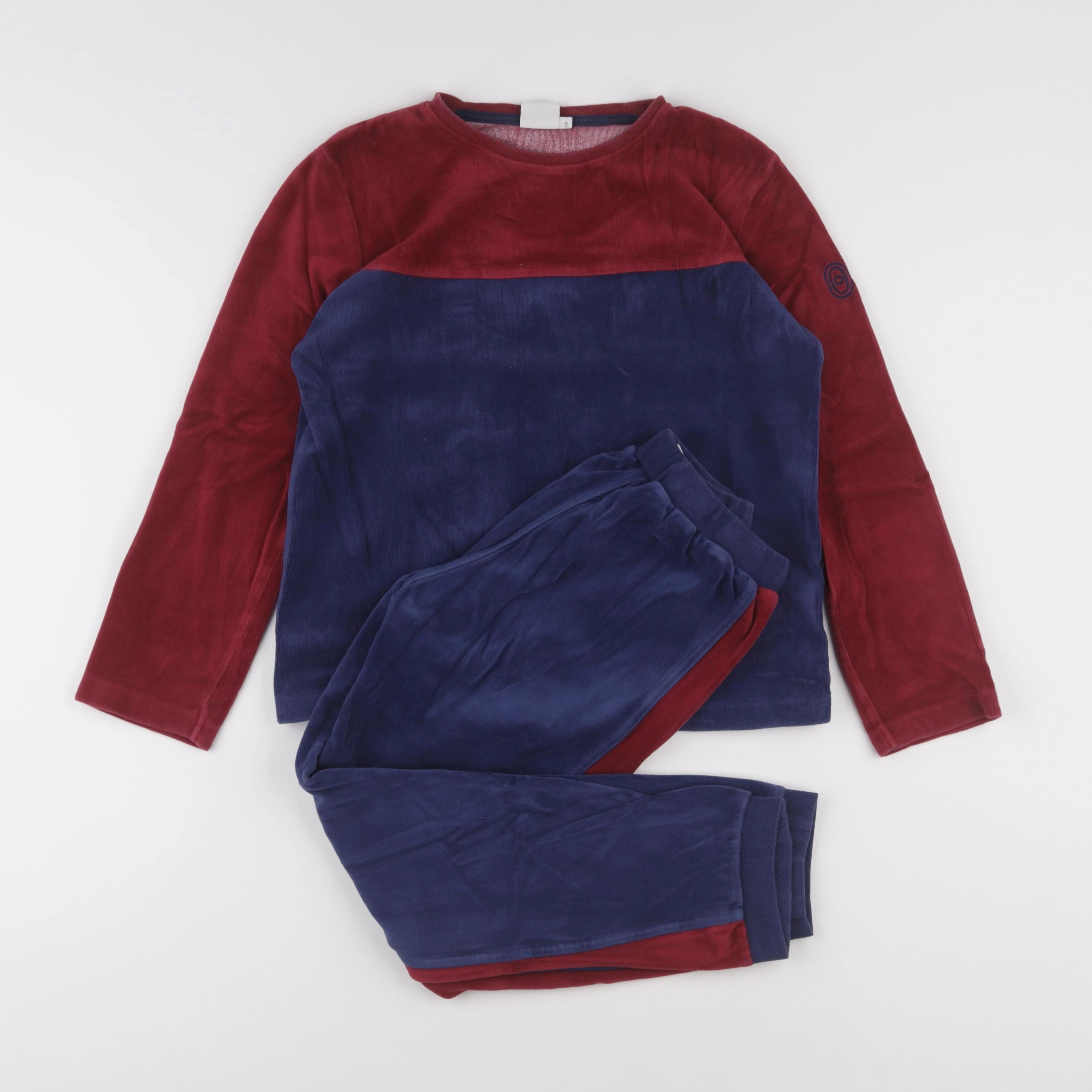 Cyrillus - pyjama velours bleu - 10 ans