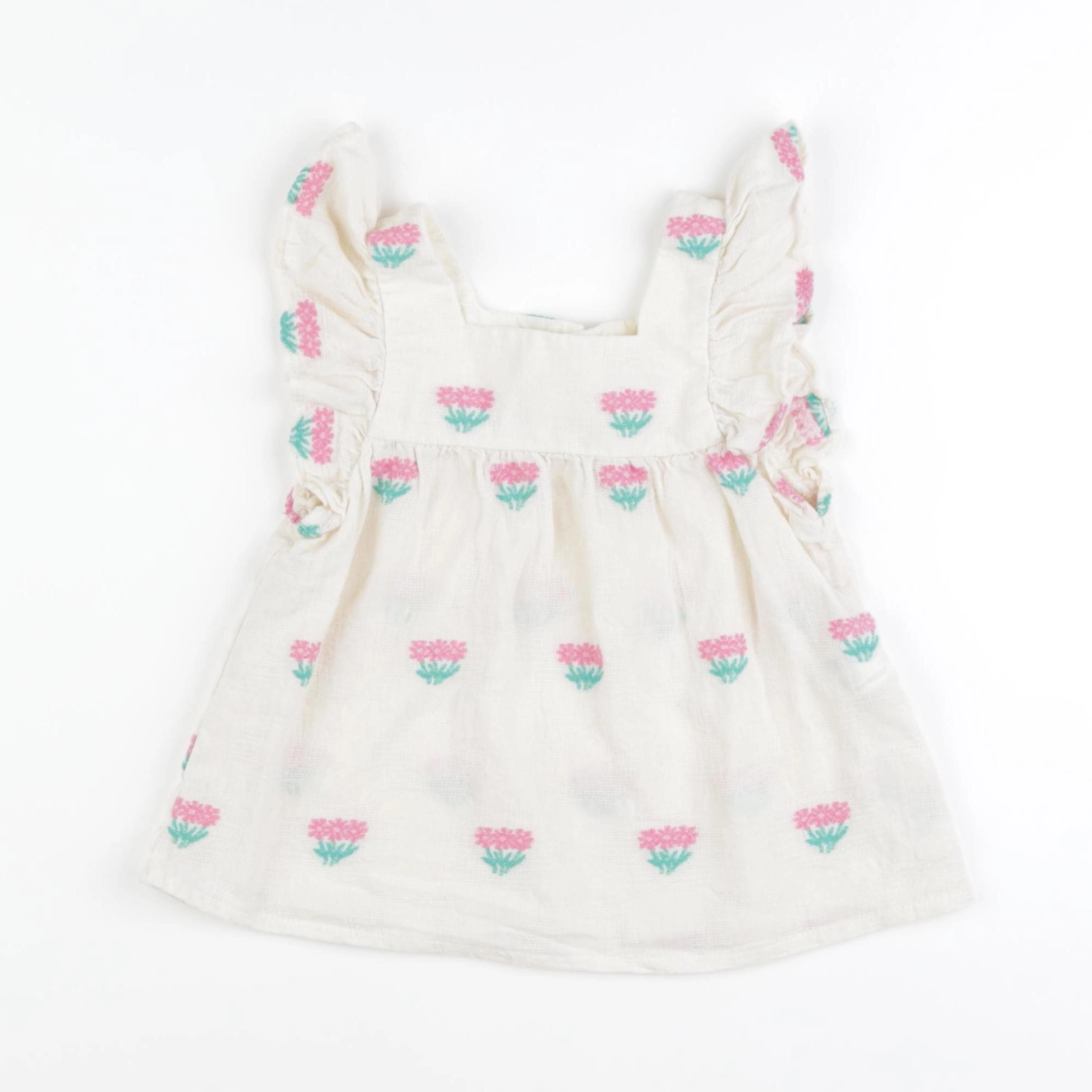 Zara - blouse beige, rose - 6 ans