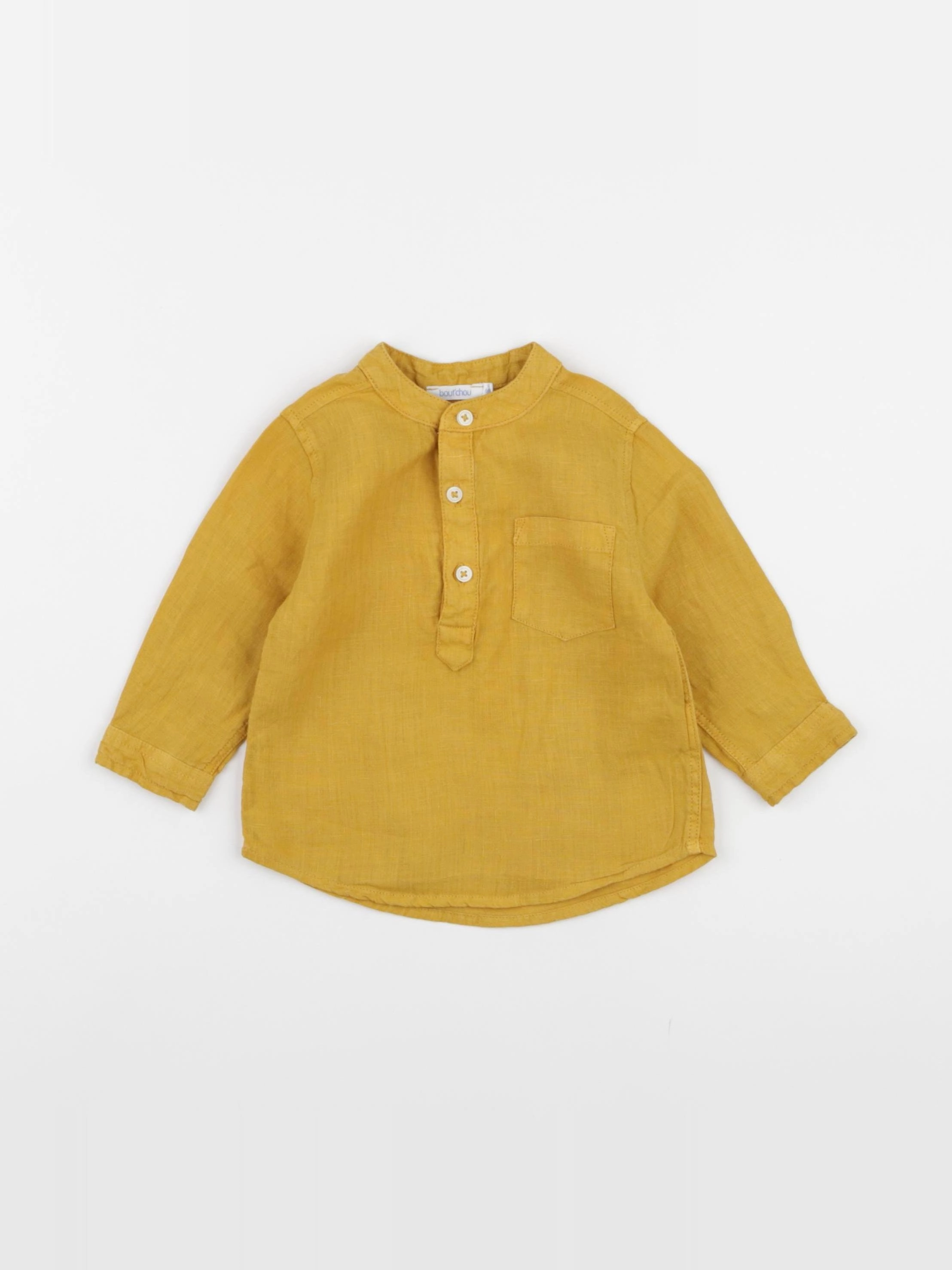 Boutchou - chemise jaune - 6 mois