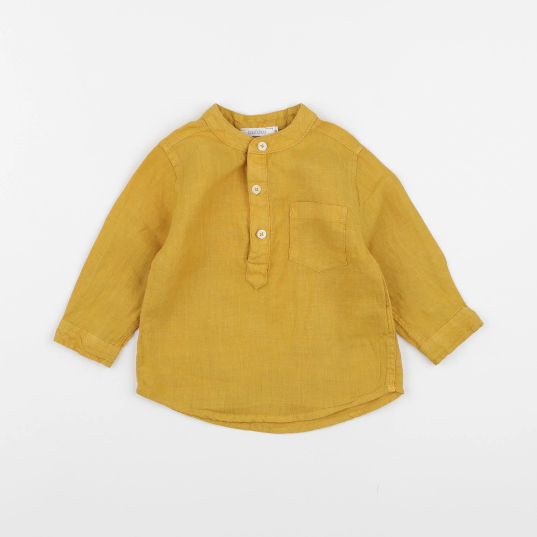 Boutchou - chemise jaune - 6 mois